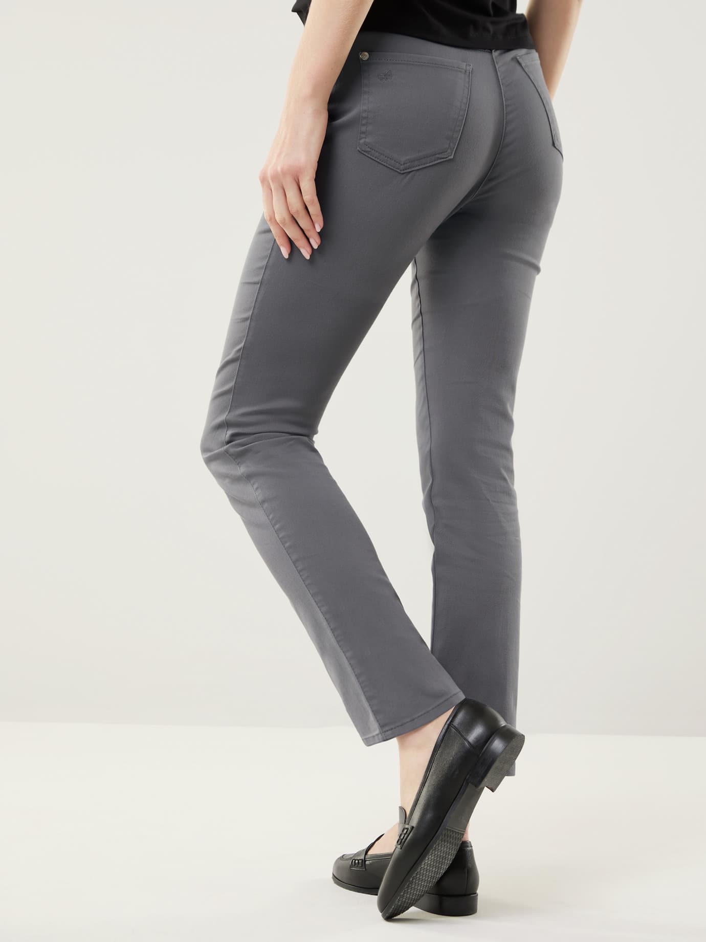 Walbusch Extraglatt Cotton Trousers Gray 3
