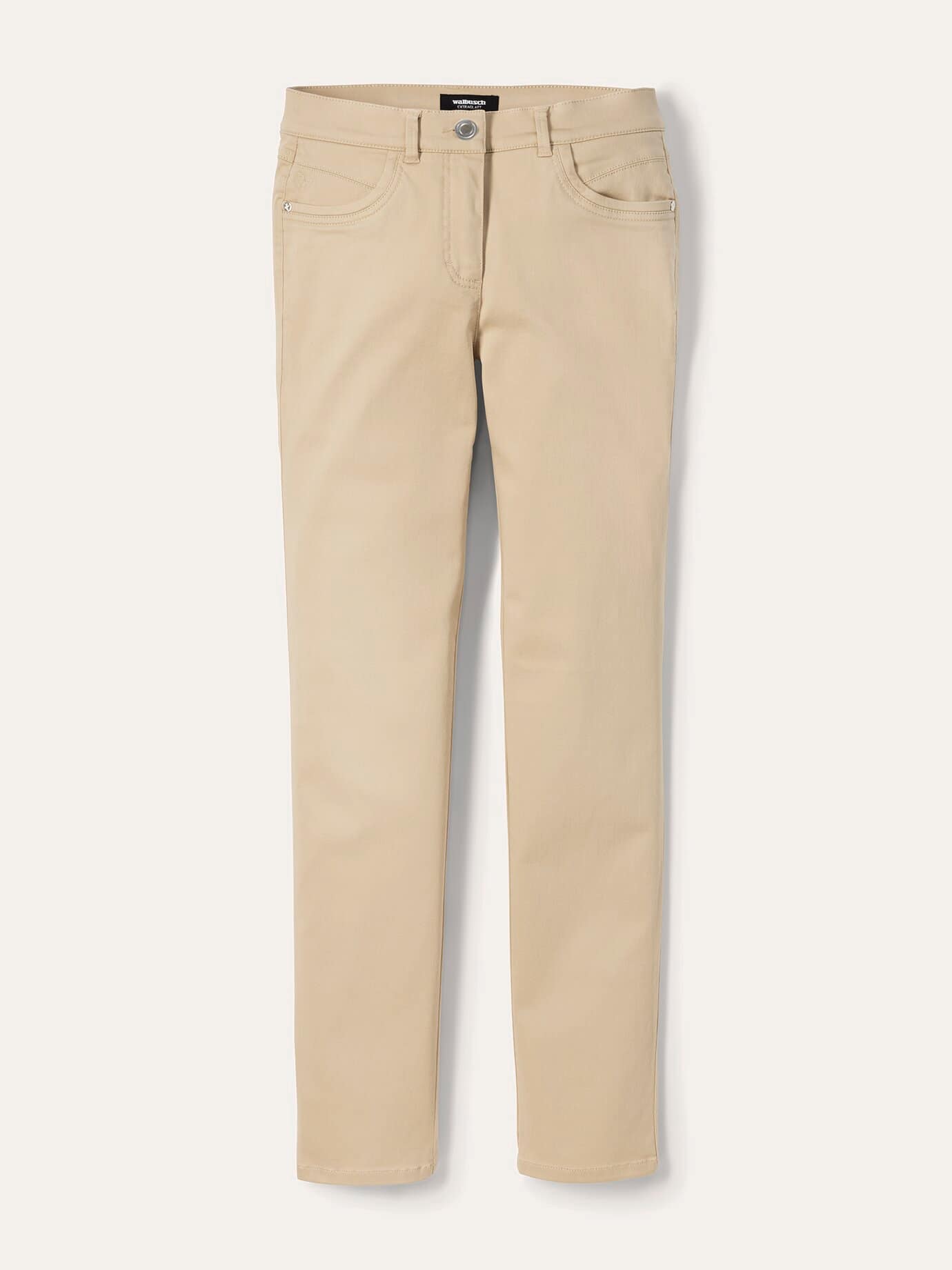 Walbusch Extraglatt Cotton Trousers Beige 44 2