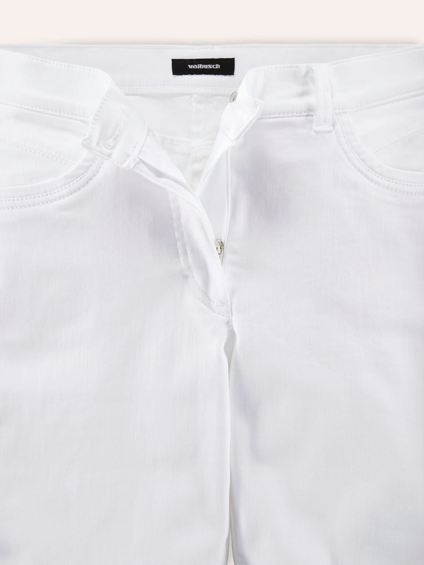 Walbusch Extraglatt Feminine Cotton Trousers White 84 4