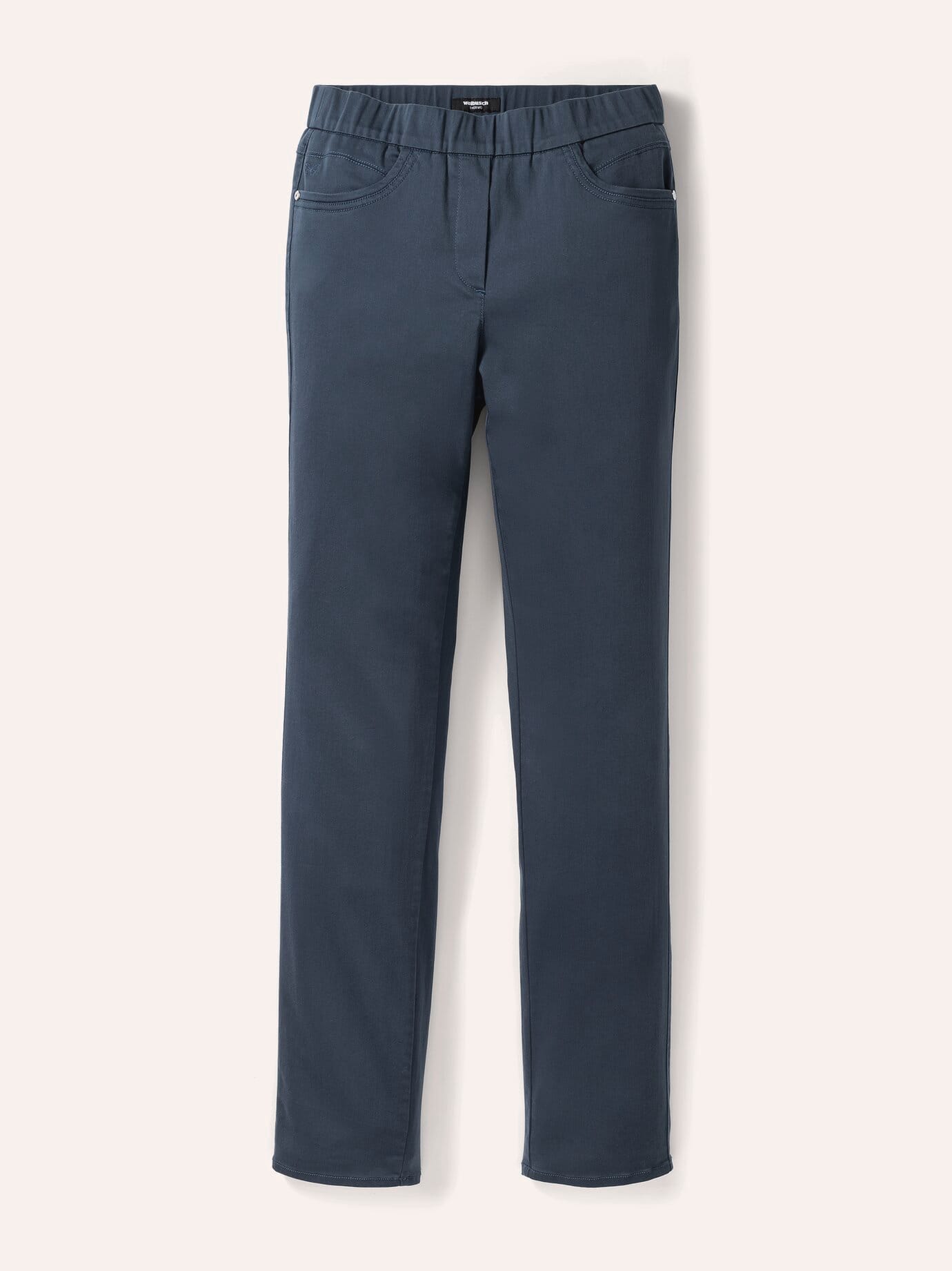 Walbusch Thermo Cotton Trousers Regular Fit Blue Size 52 6