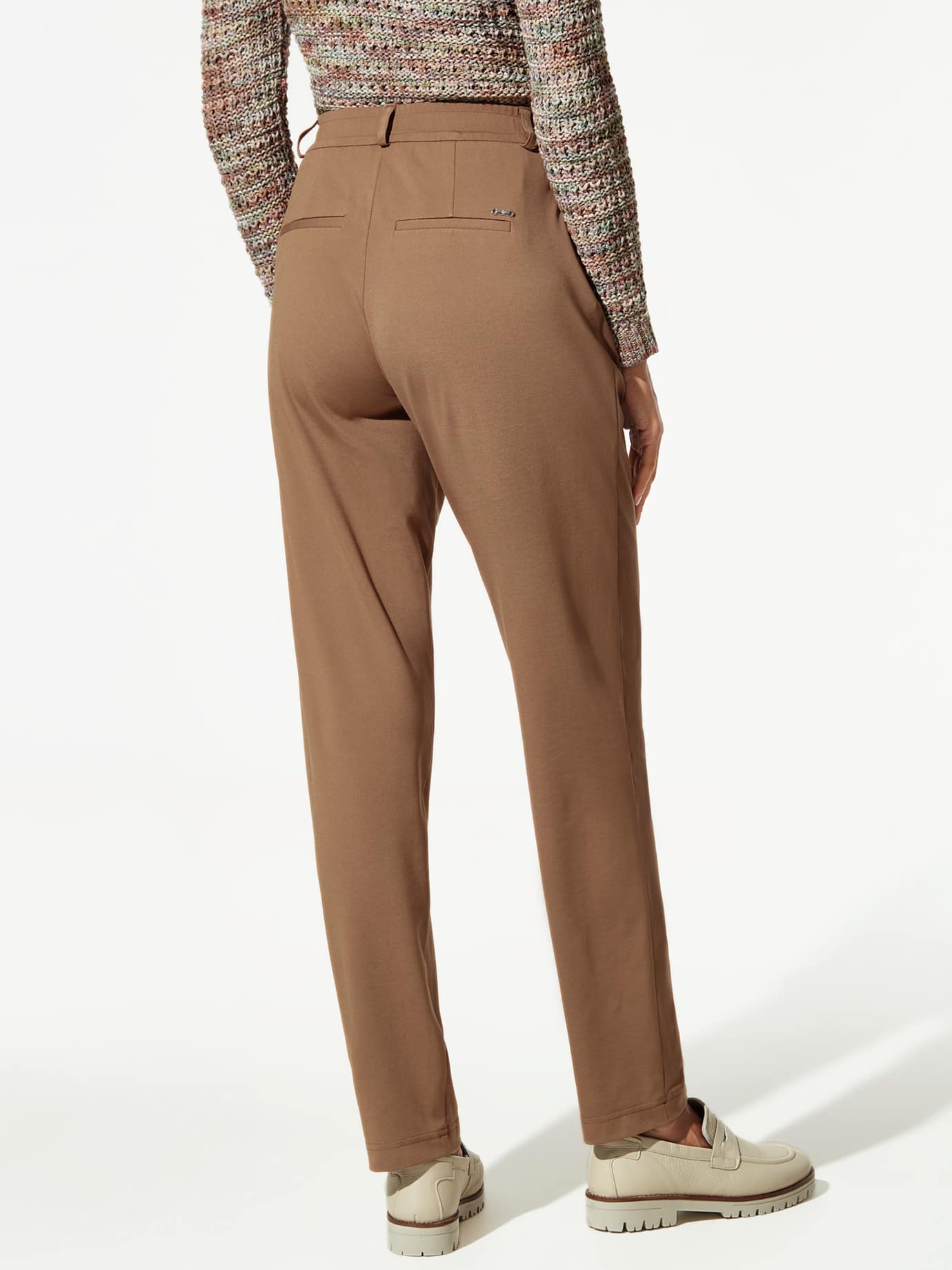Walbusch Stretch & Relax Jersey Trousers Brown 20 3