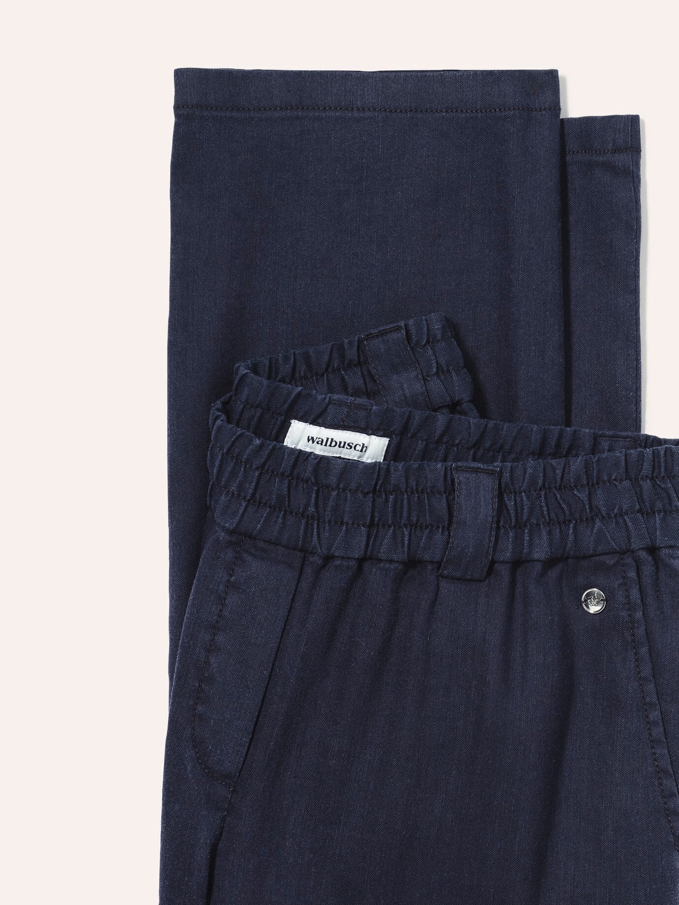 Walbusch Marlene Softleinenmix-Hose Blau 50 4