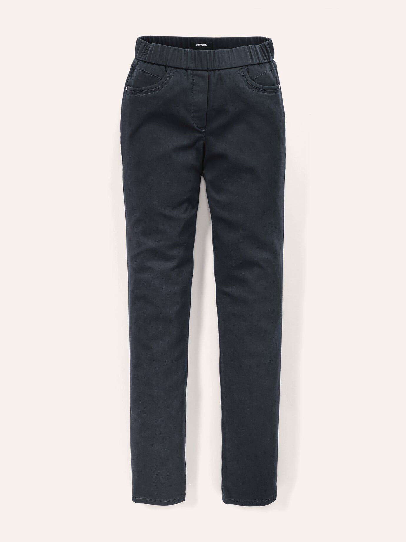 Walbusch Thermo Cotton Trousers Regular Fit Blue Size 52 2
