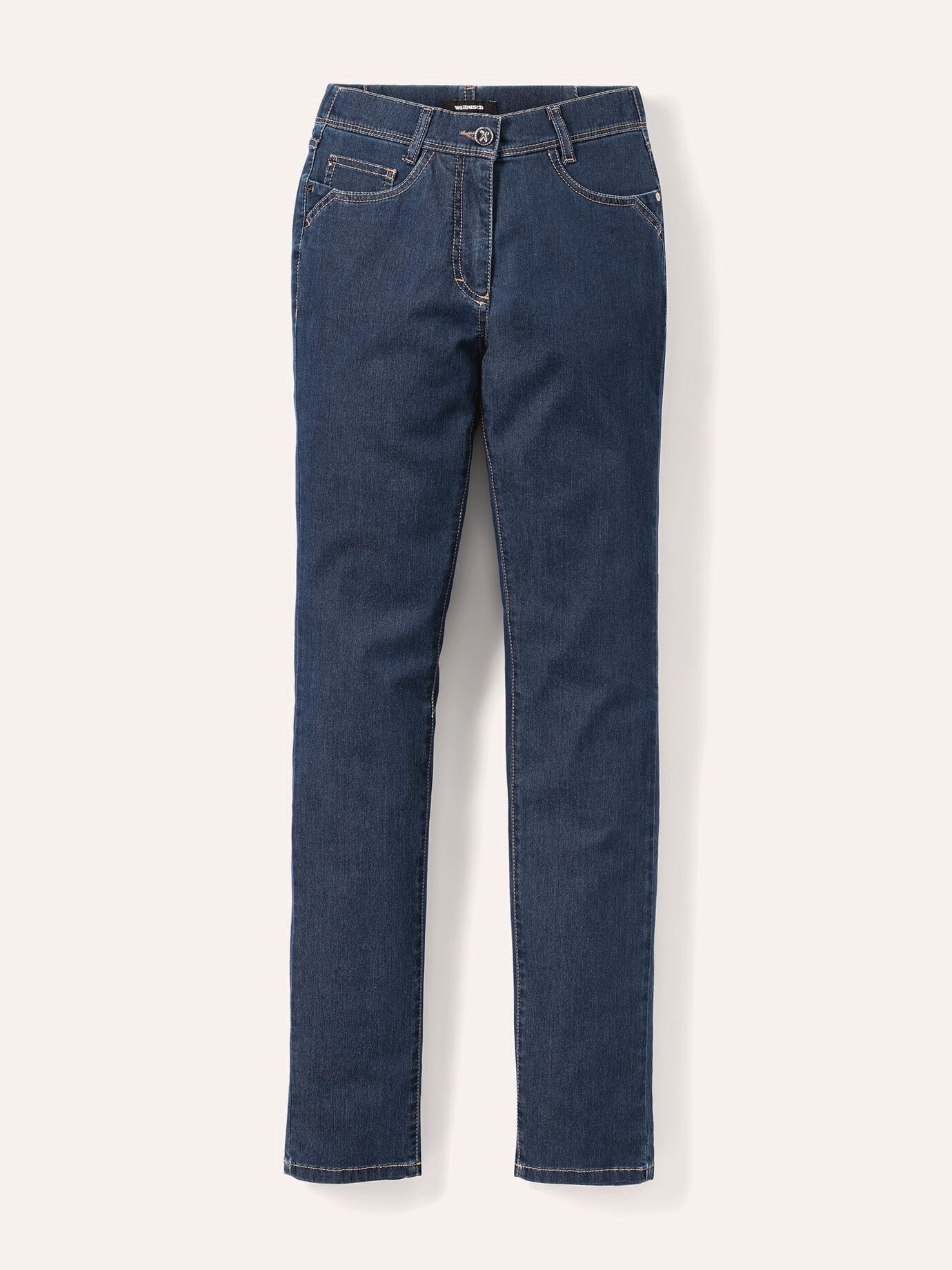 Walbusch Yoga-Jeans Ultrastretch Feminine F., Feminine Fit#normale Größen#Kurzgrößen#Langgrößen, Farbe Blau, 92, ultra elastisch und supersoft in Kurz- und Langgrößen Damen 3