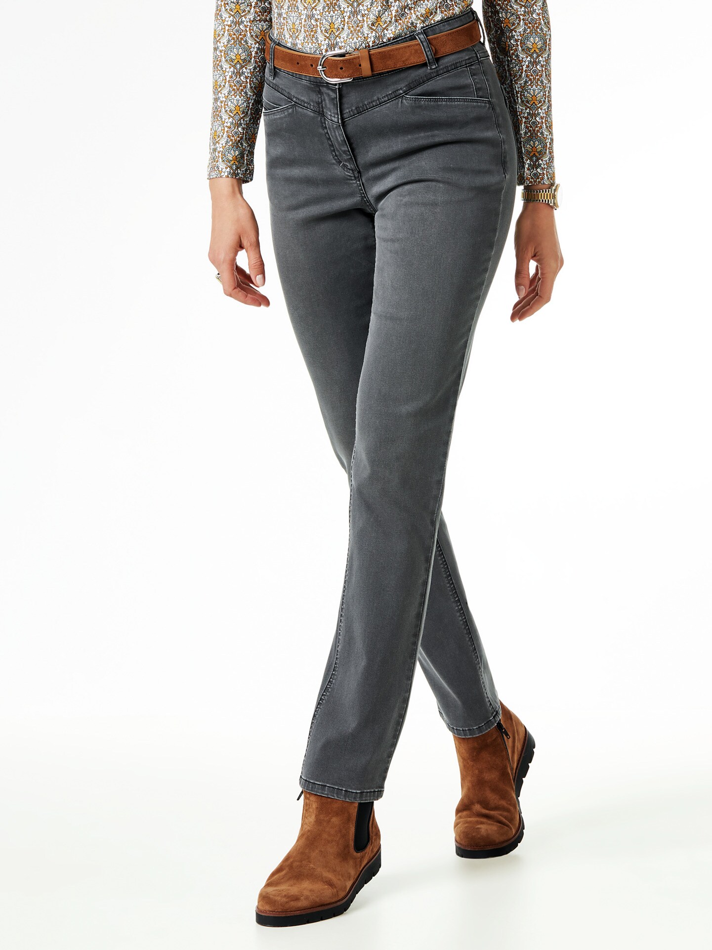 Walbusch Powerstretch-Jeans Grau female 96