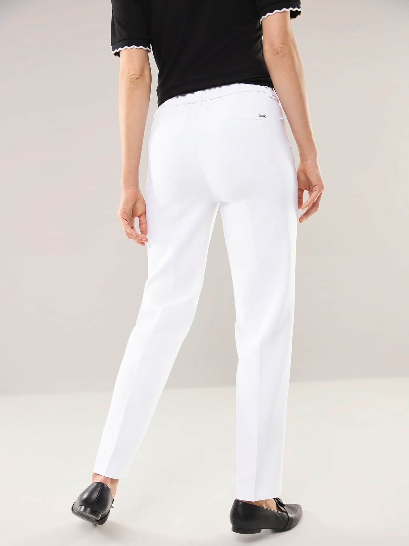 Walbusch Slip-On Trousers Regular Fit White 36 3