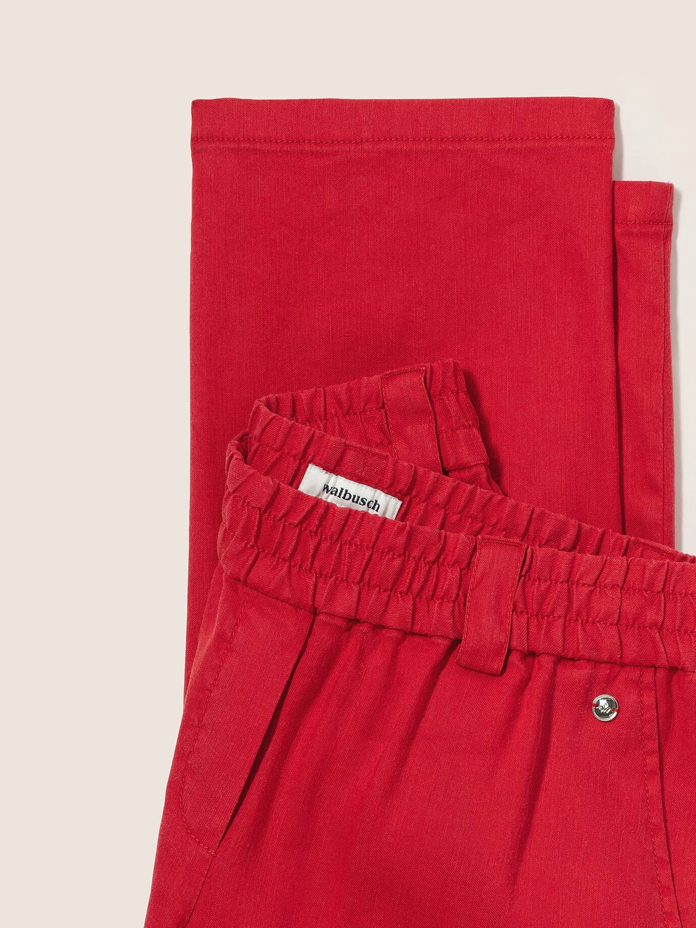 Walbusch Softleinenmix-Hose Marlene, Regular Fit#normale Größen#Kurzgrößen, Farbe Rot, 19, weich und elastisch bequeme Schlupfform Damen 4