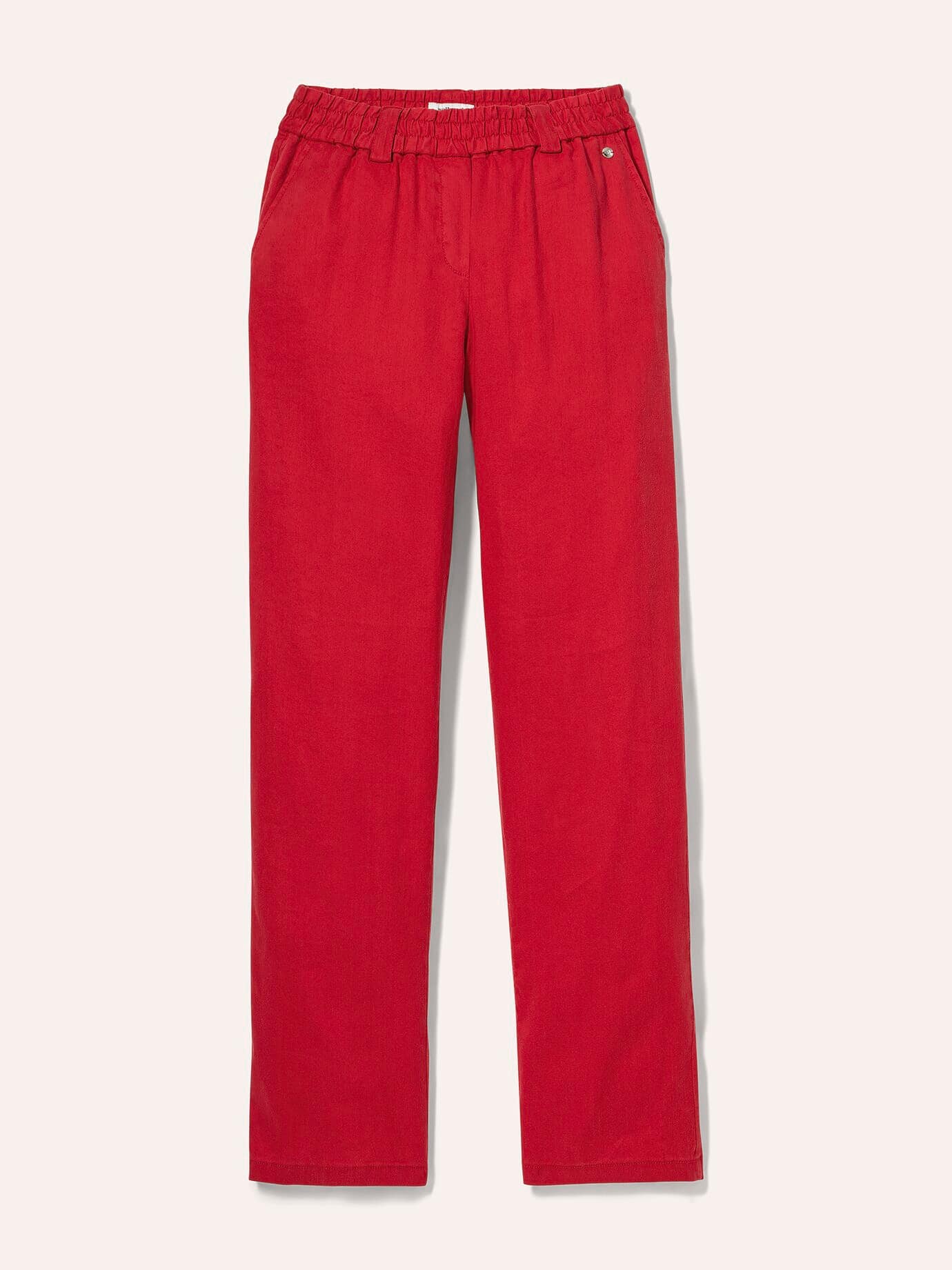 Walbusch Softleinenmix-Hose Marlene, Regular Fit#normale Größen#Kurzgrößen, Farbe Rot, 19, weich und elastisch bequeme Schlupfform Damen 2
