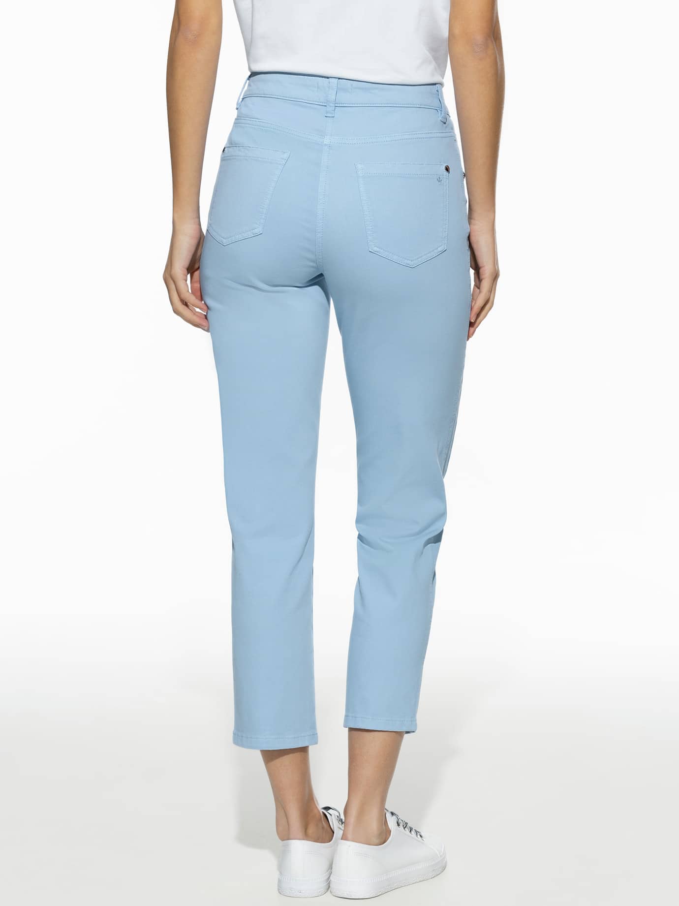 Walbusch Figurwunder Cotton Trousers Blue 42 7