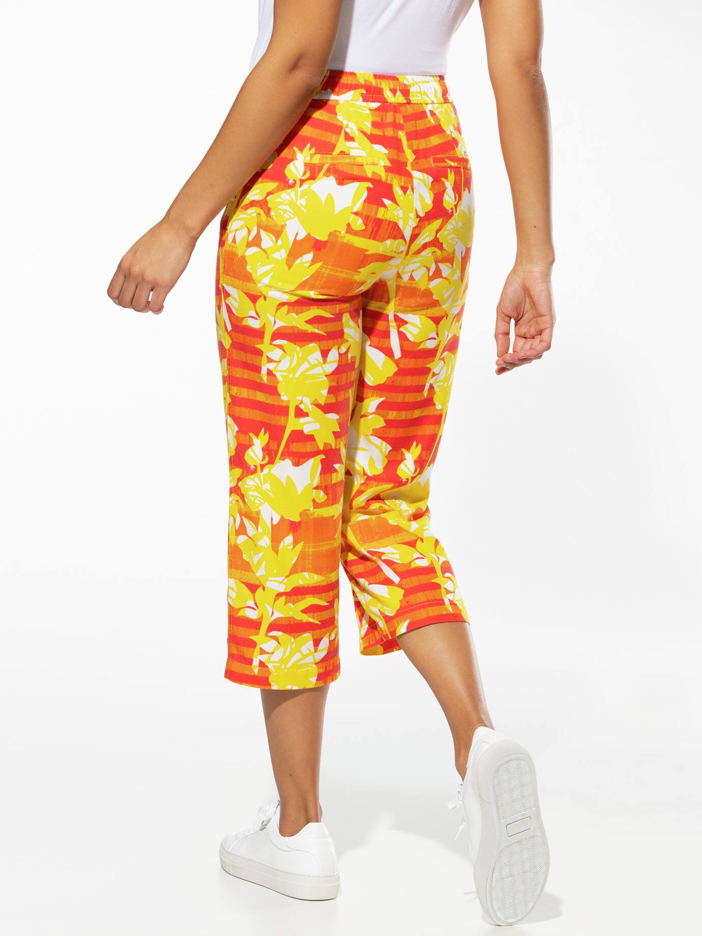Walbusch Lyocell-Culotte Palmenprint, noch offen: Filter Passform#normale Größen#Kurzgrößen, Farbe Rot, 22, aus fließendem Lyocell limited Edition Damen 3