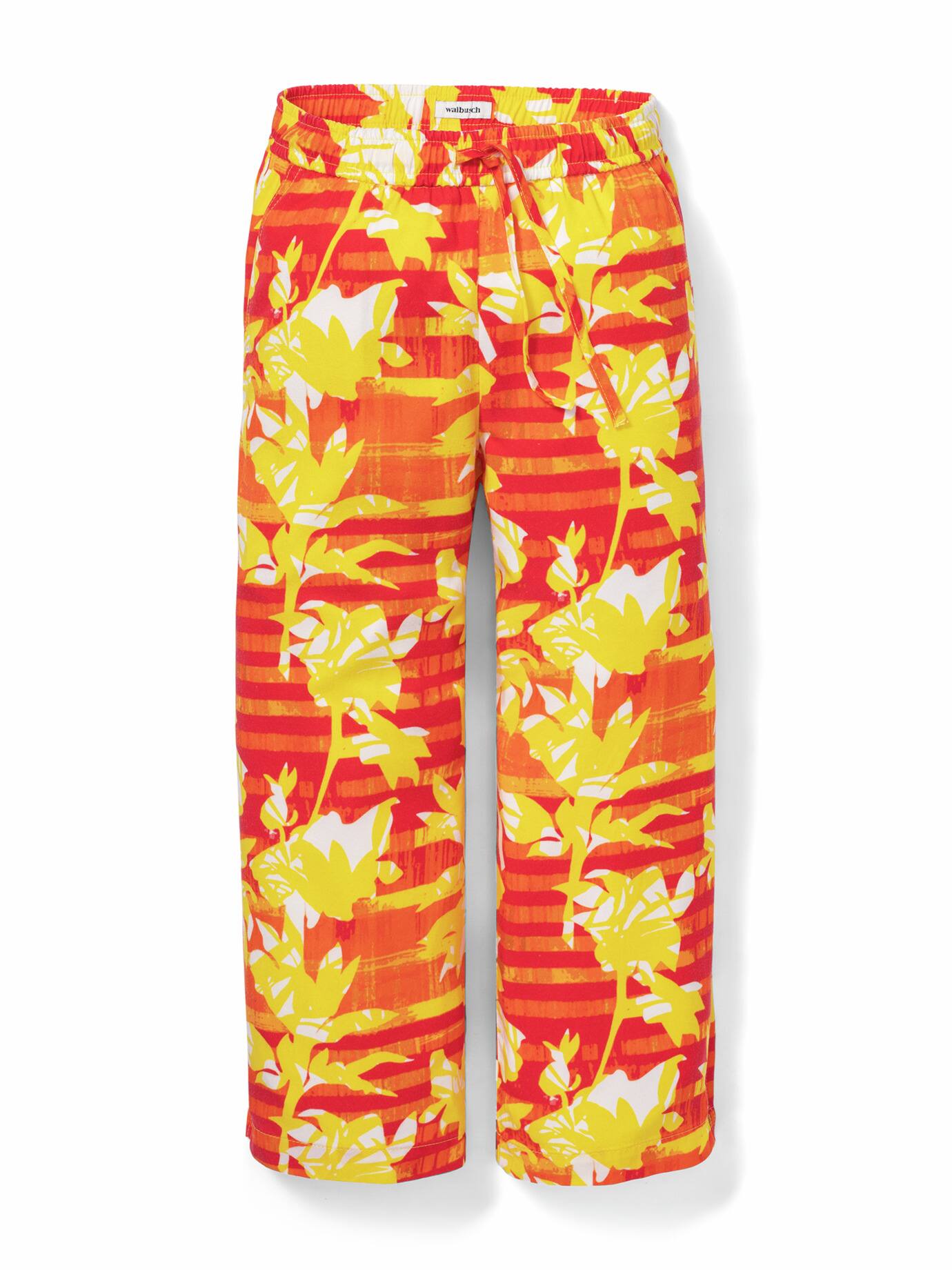 Walbusch Lyocell-Culotte Palmenprint, noch offen: Filter Passform#normale Größen#Kurzgrößen, Farbe Rot, 22, aus fließendem Lyocell limited Edition Damen 2
