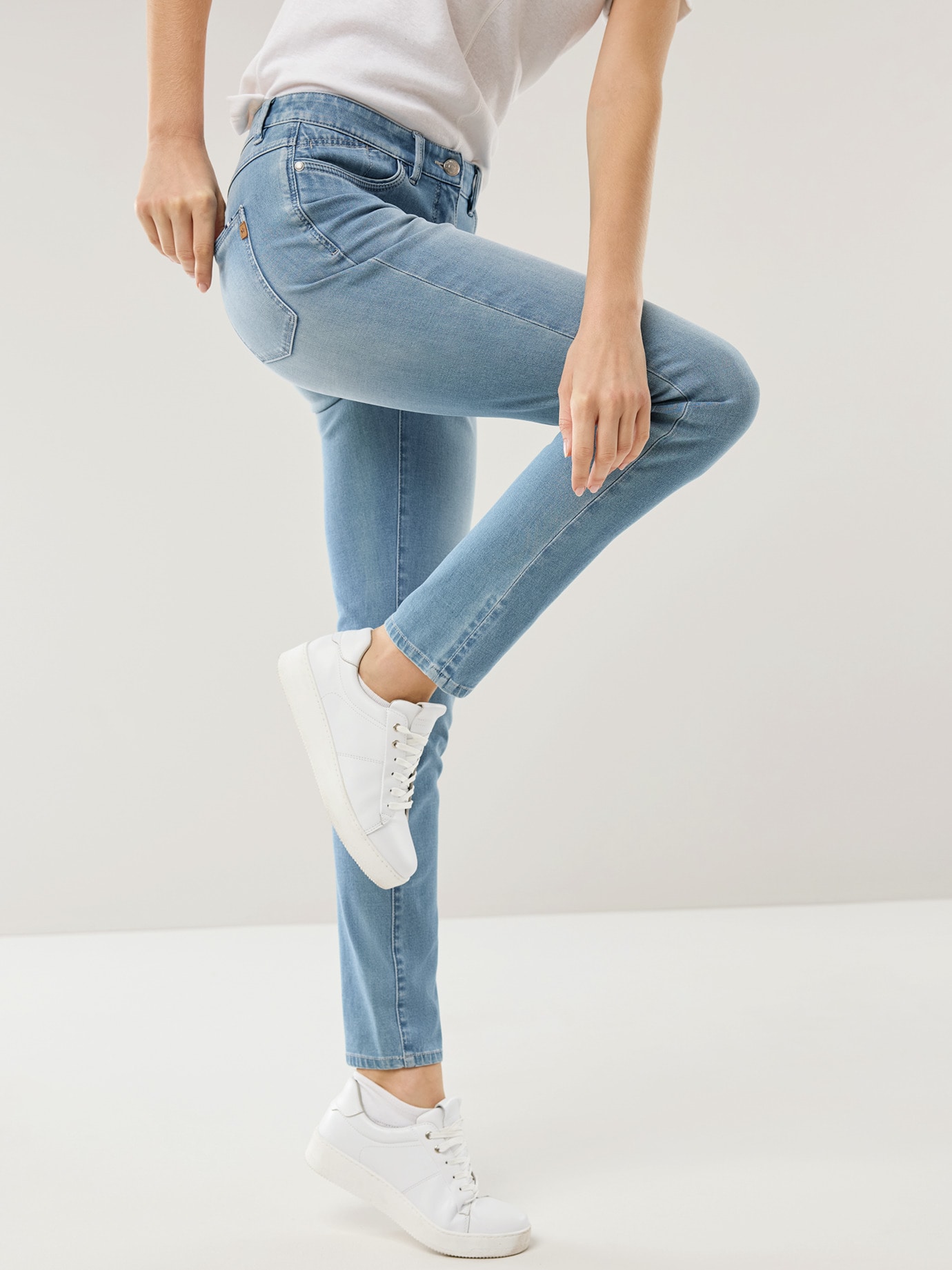 Bi-Stretch-Jeans Softtouch Bleached