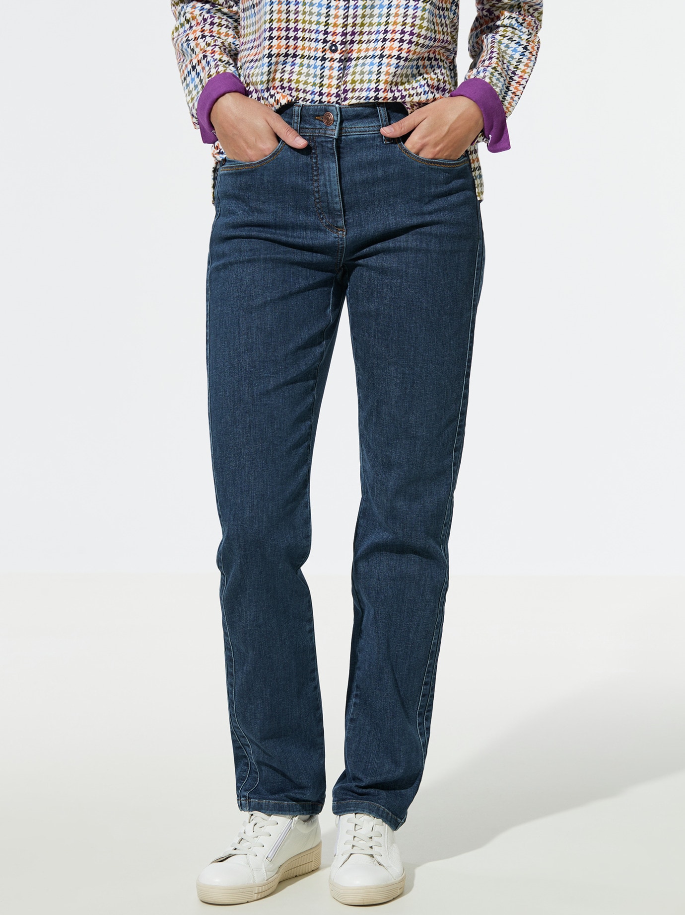 Passform-Jeans Feminine Fit Blue Stoned