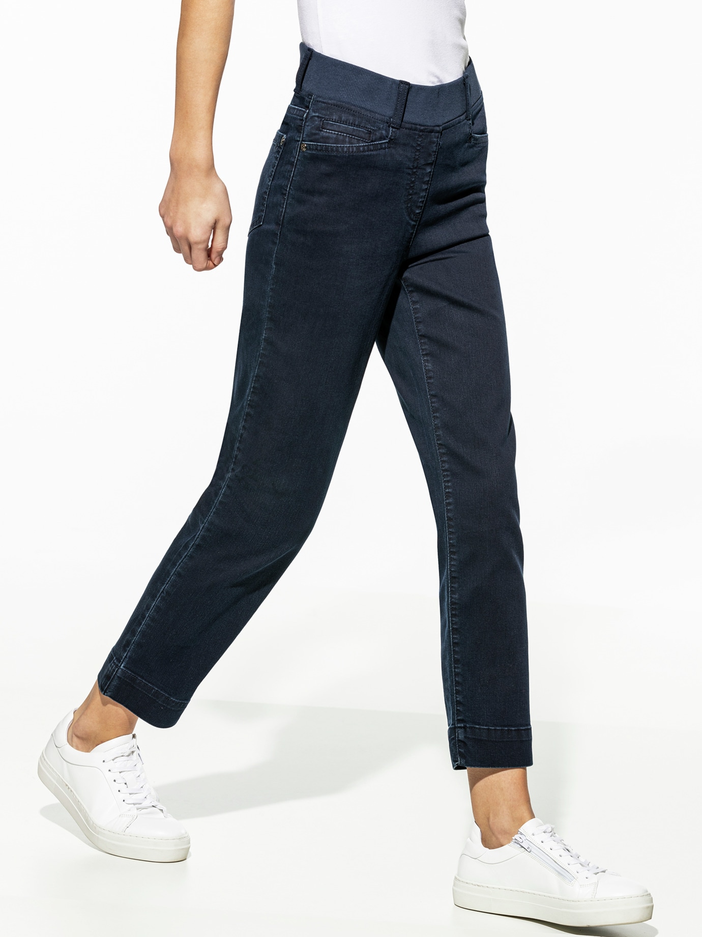 7/8 Dynamic Schlupfjeans Dark Blue