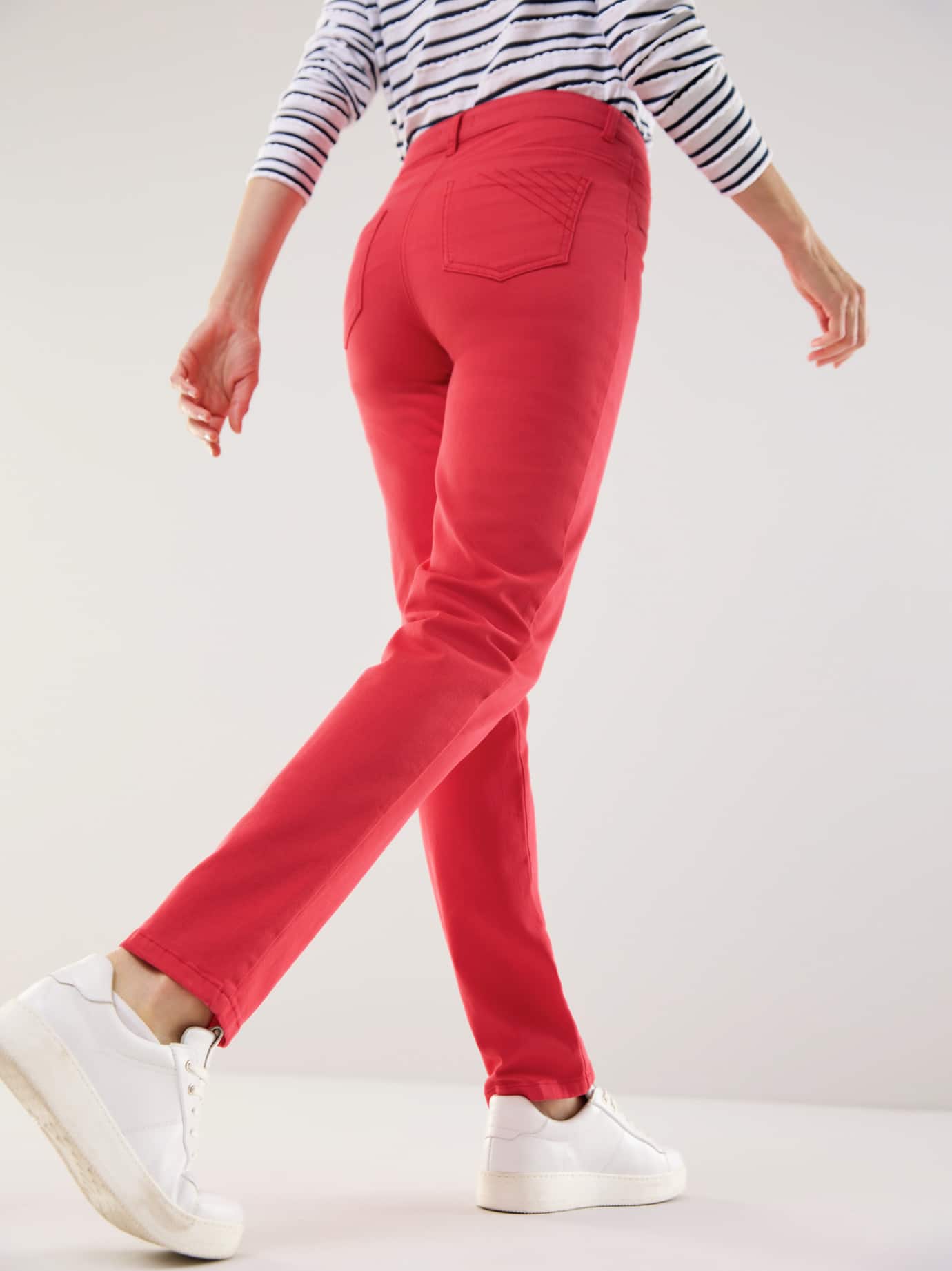 Walbusch Powerstretch Cotton Trousers Red 23 3