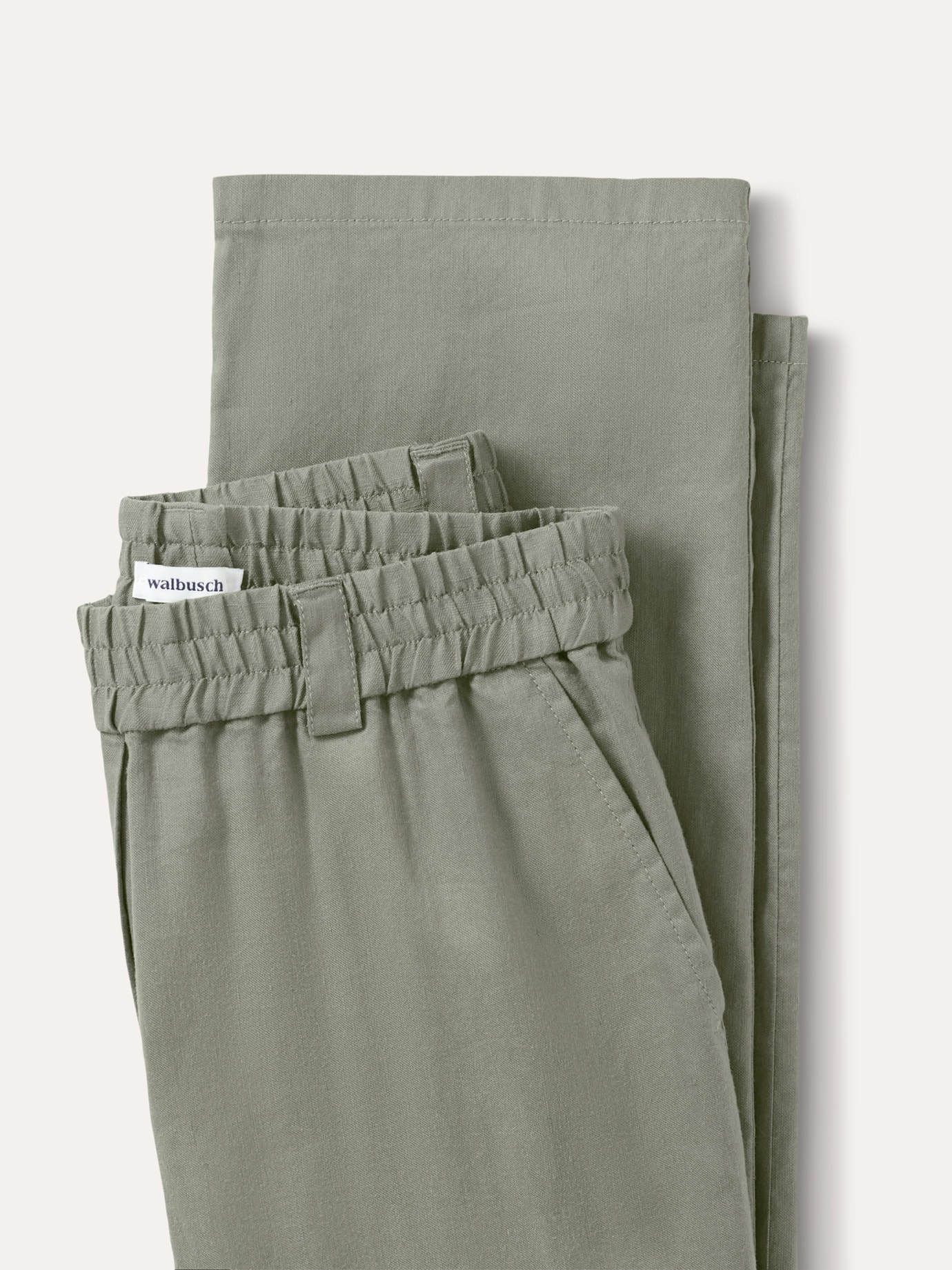 Walbusch Marlene Linen Blend Trousers Green 24 4