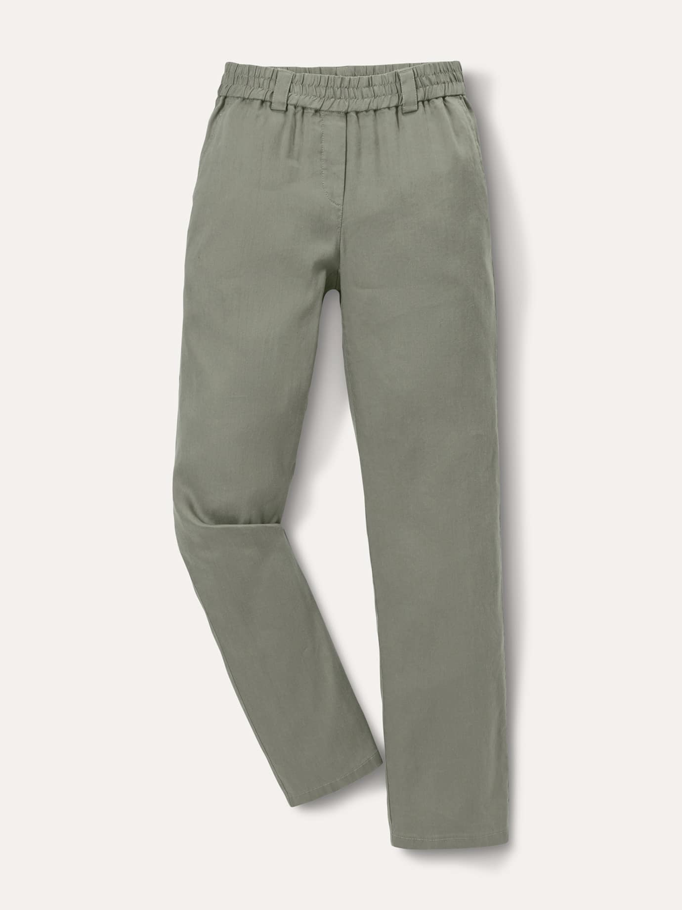 Walbusch Marlene Linen Blend Trousers Green 24 2