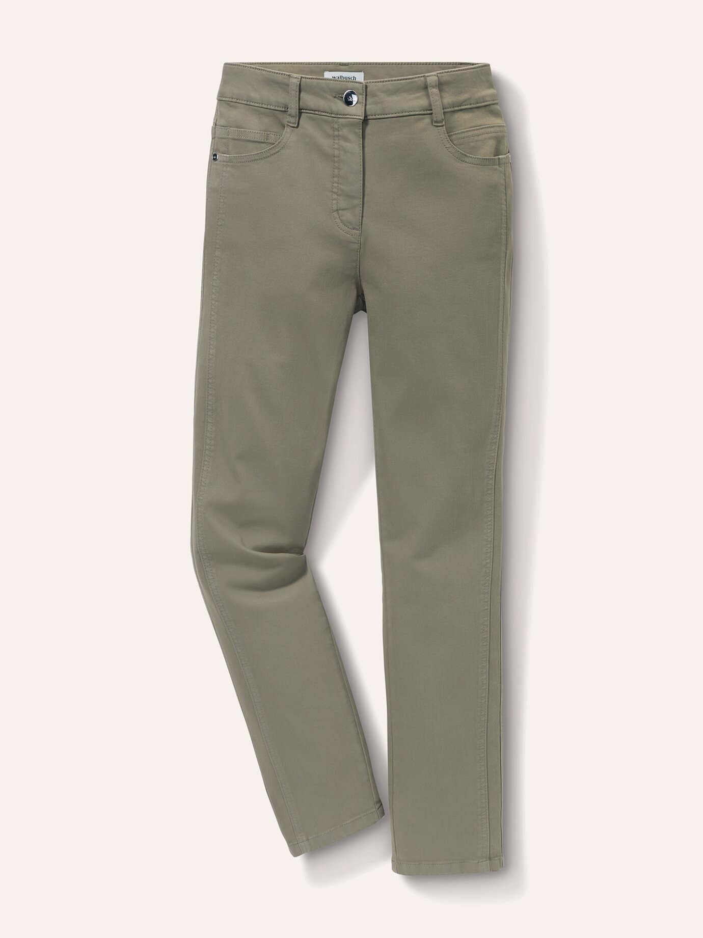 Walbusch 7/8 Cotton Trousers Green Size 20 2