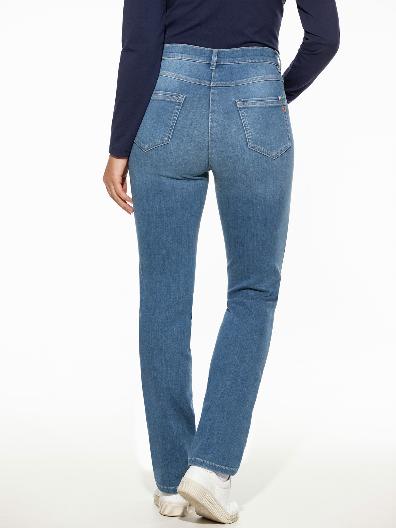 Walbusch Thermo-Dynamic Jeans, Regular Fit#normale Größen#Kurzgrößen#Langgrößen, Farbe Blau, 96, wärmend durch Thermoflausch atmungsaktiv dank Baumwolle Damen 3