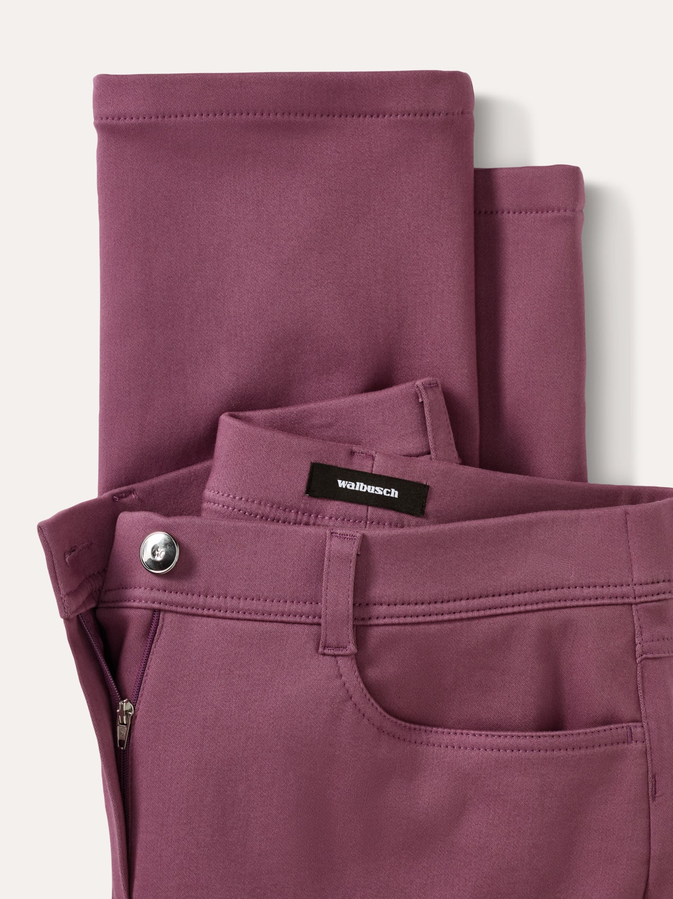 Walbusch 2-in-1-Extraglatt-Thermohose, Regular Fit#normale Größen#Kurzgrößen#Langgrößen, Farbe Lila, 84, weiches Thermofutter bügelfrei Damen 4