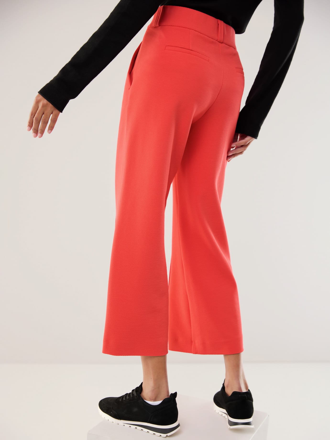 Walbusch Strukturjersey Culotte, Regular Fit#normale Größen#Kurzgrößen, Farbe Rot, 25, weicher Jersey bequem und elegant Damen 3