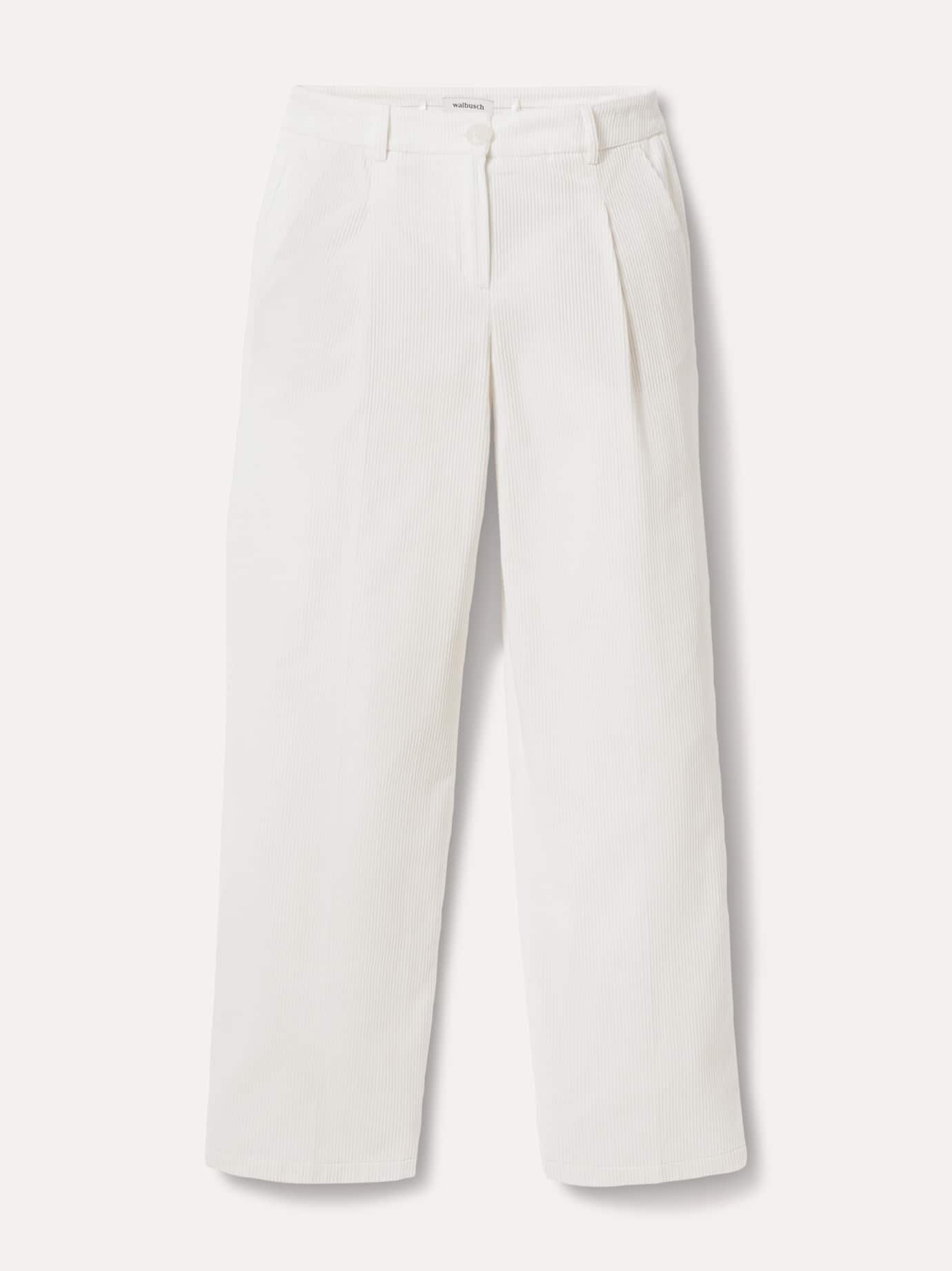 Walbusch Premium Marlene Cordhose, Regular Fit#normale Größen#Kurzgrößen#Langgrößen, Farbe Weiß, 38, edler Cord aus Italien figurschmeichelnd Damen 2