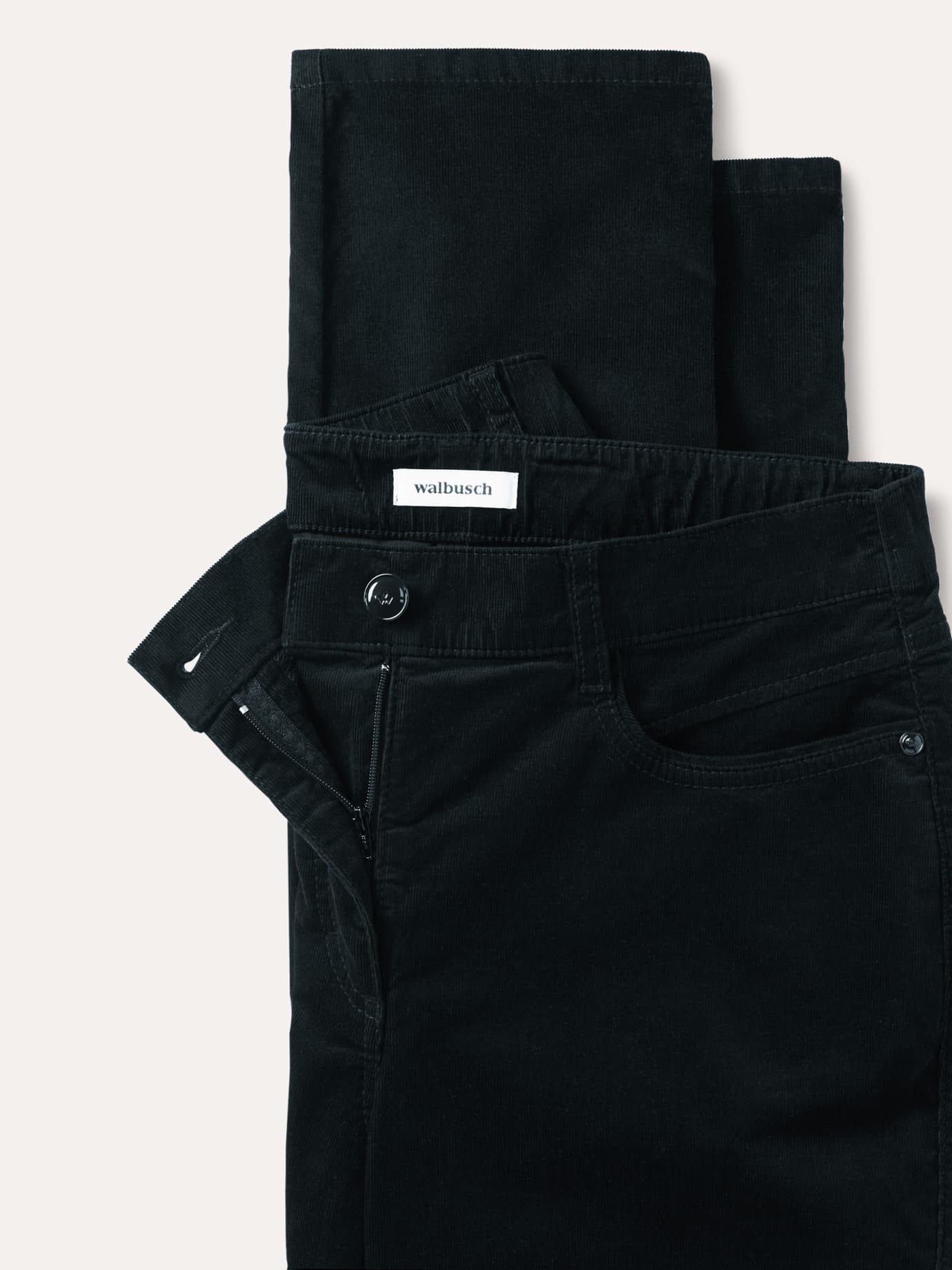 Walbusch Five Pocket Cordhose Schwarz 40 4