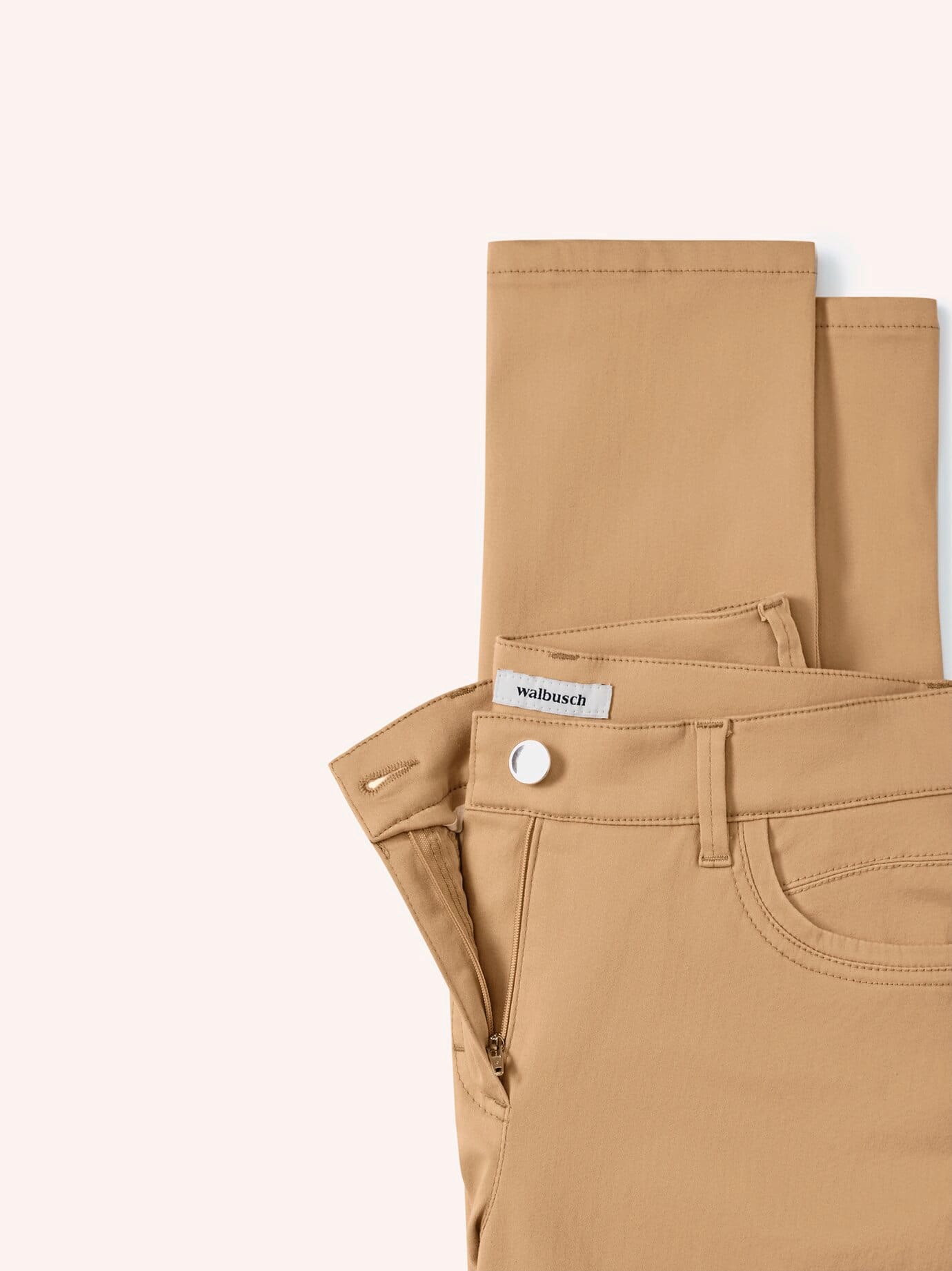 Walbusch Extraglatt Cotton Trousers Beige 44 8