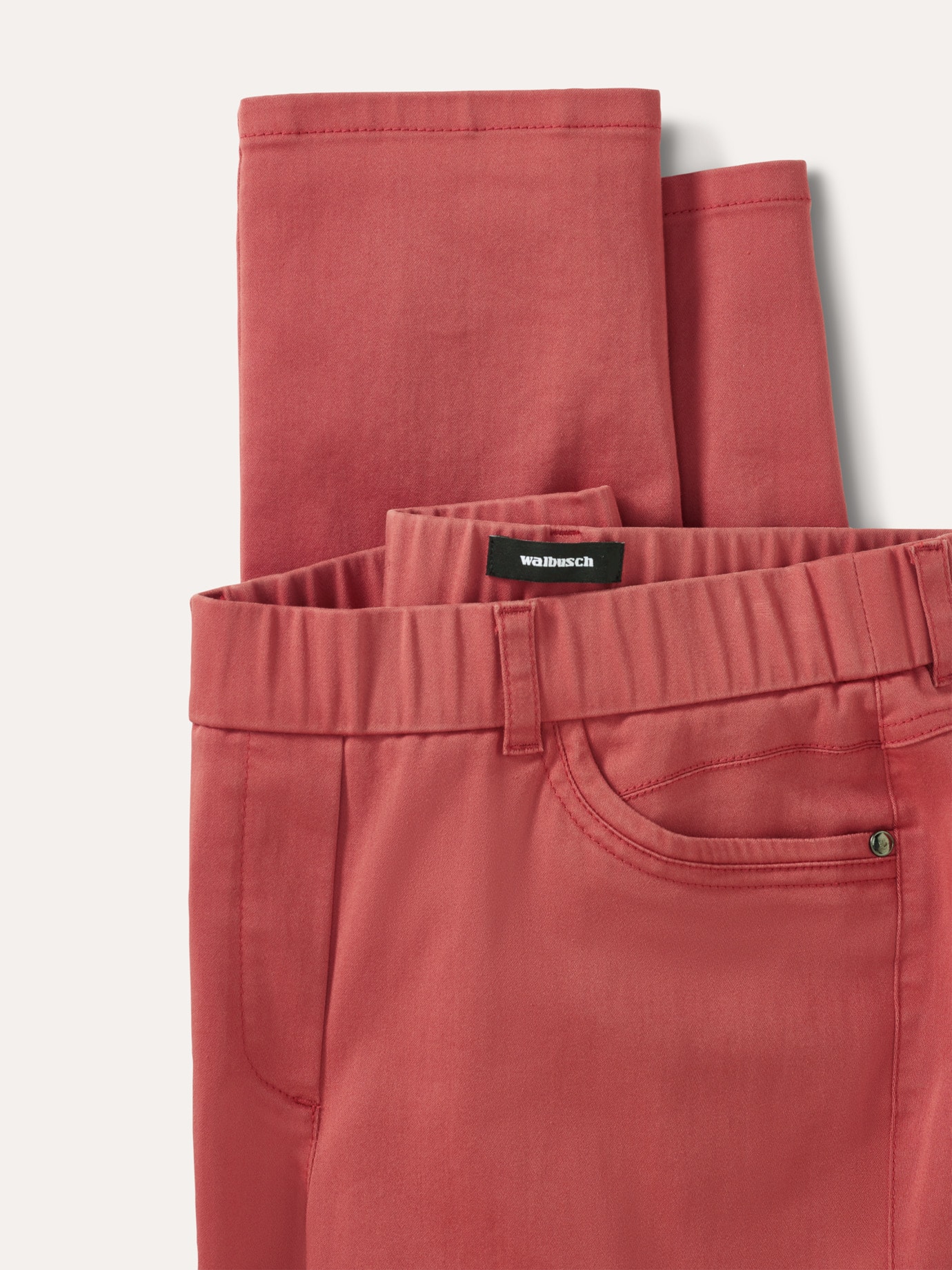 Walbusch Thermo-Extraglatt Baumwollhose, Regular Fit#normale Größen#Kurzgrößen, Farbe Gelb, 50, mit Thermo-Jerseyfutter mit Schmetterlings-Stickerei Damen 4
