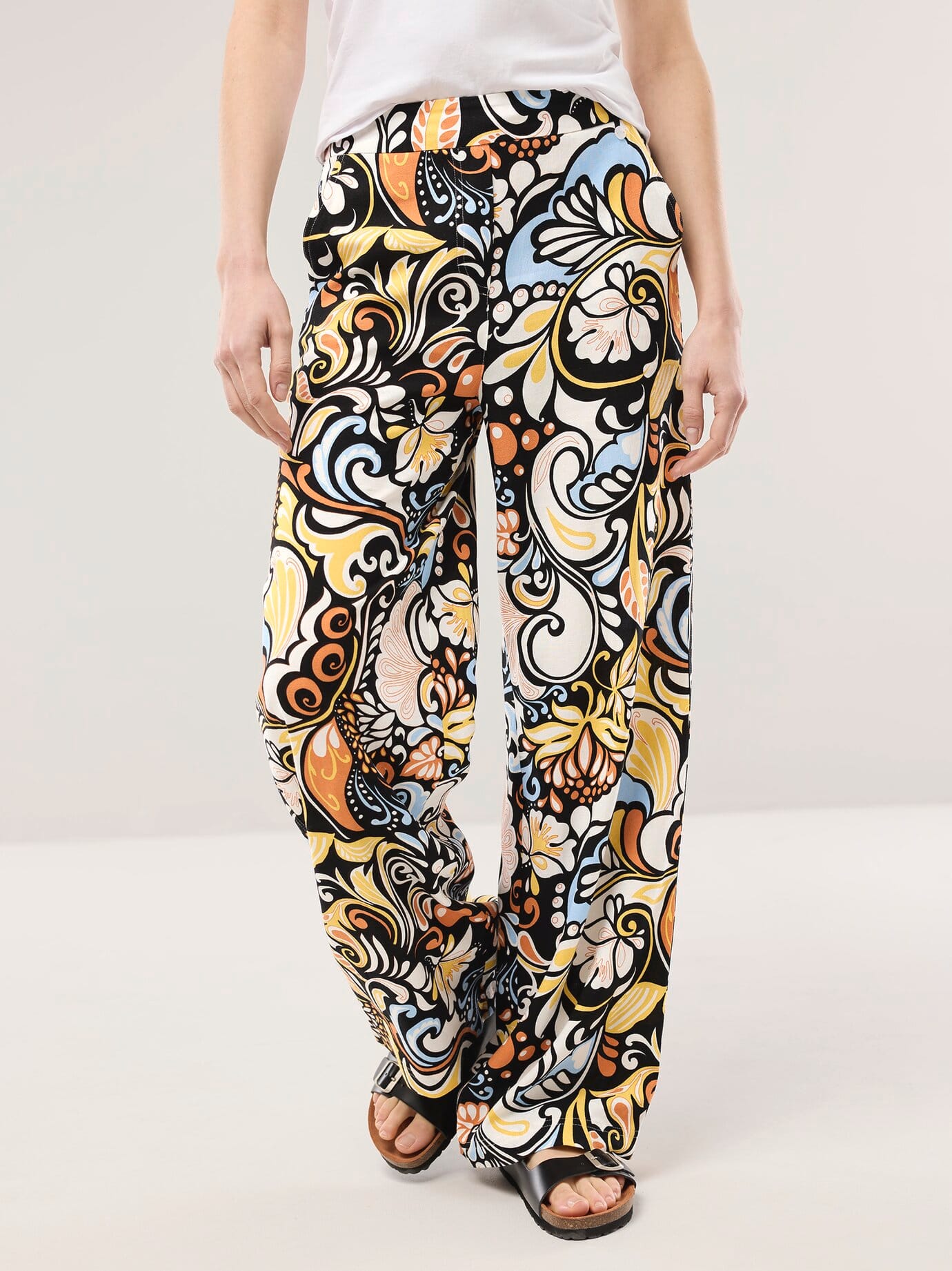 Thumbnail - Kombihose aus Leinenmix