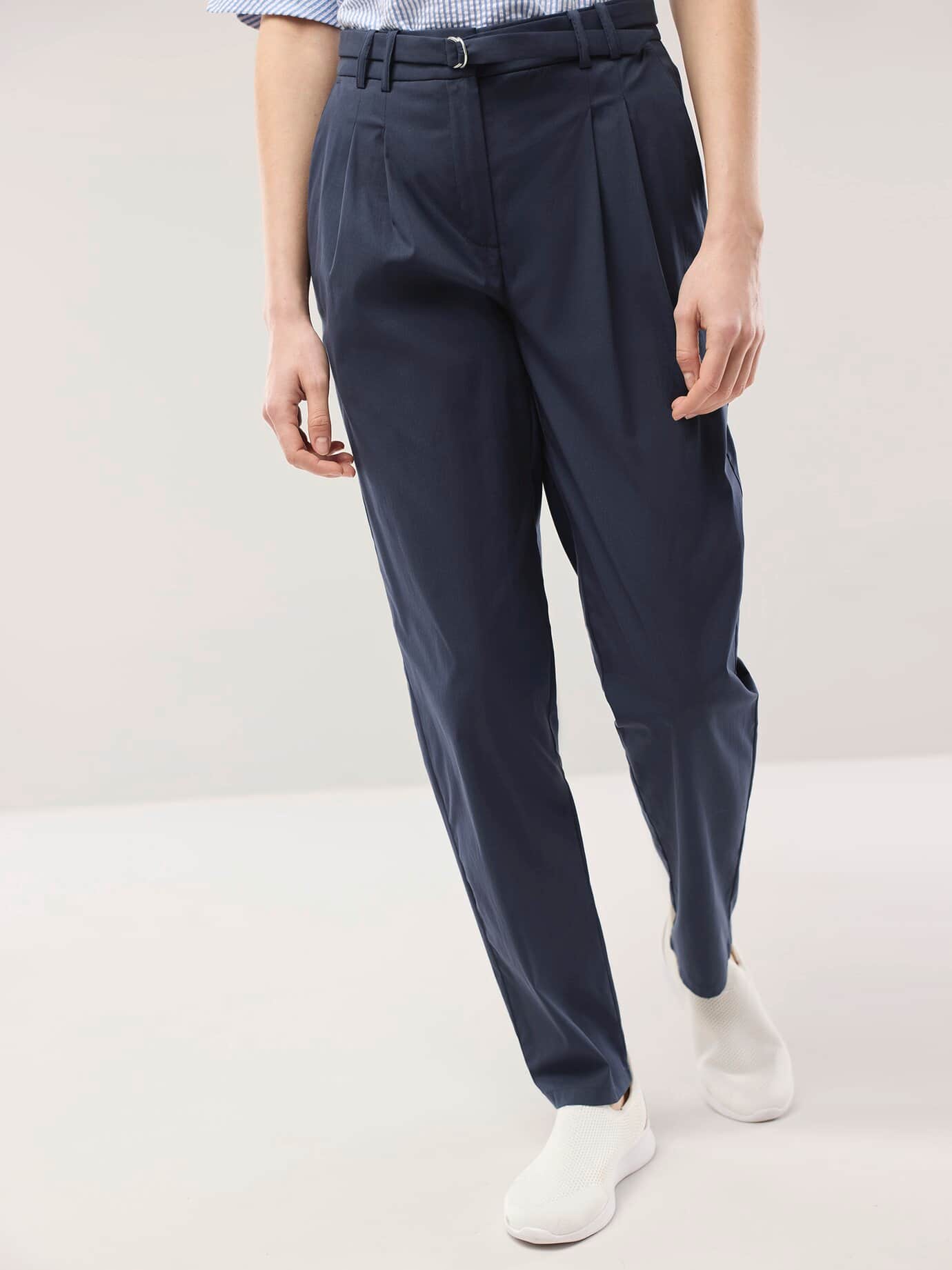 Thumbnail - Bundfaltenhose aus Baumwollmix