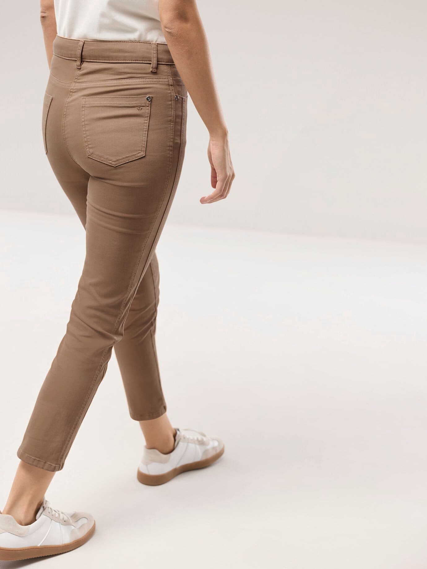 Walbusch 7/8-Baumwollhose Figurwunder FF Beige 18 7