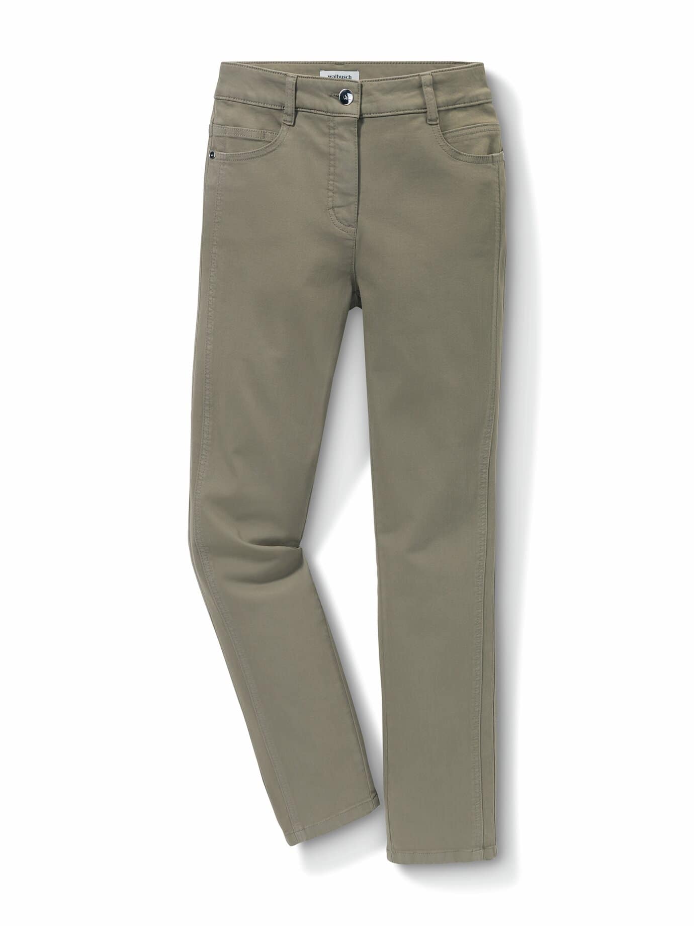 Walbusch 7/8-Baumwollhose Figurwunder FF, Feminine Fit#normale Größen#Kurzgrößen, Farbe Grün, 23, mit Bauchweg-Funktion vorverlegte Seitennaht Damen 2