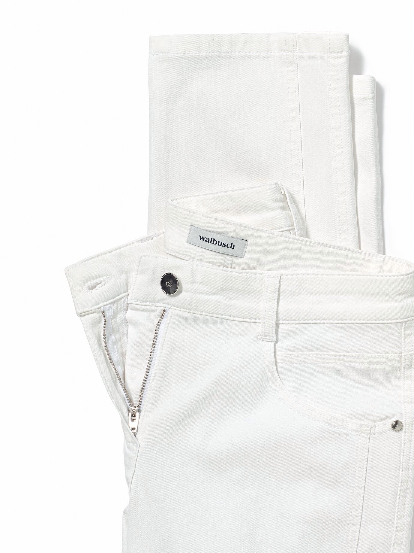 Walbusch 7/8-Baumwollhose Figurwunder FF, Feminine Fit#normale Größen#Kurzgrößen, Farbe Weiß, 20, mit Bauchweg-Funktion vorverlegte Seitennaht Damen 4