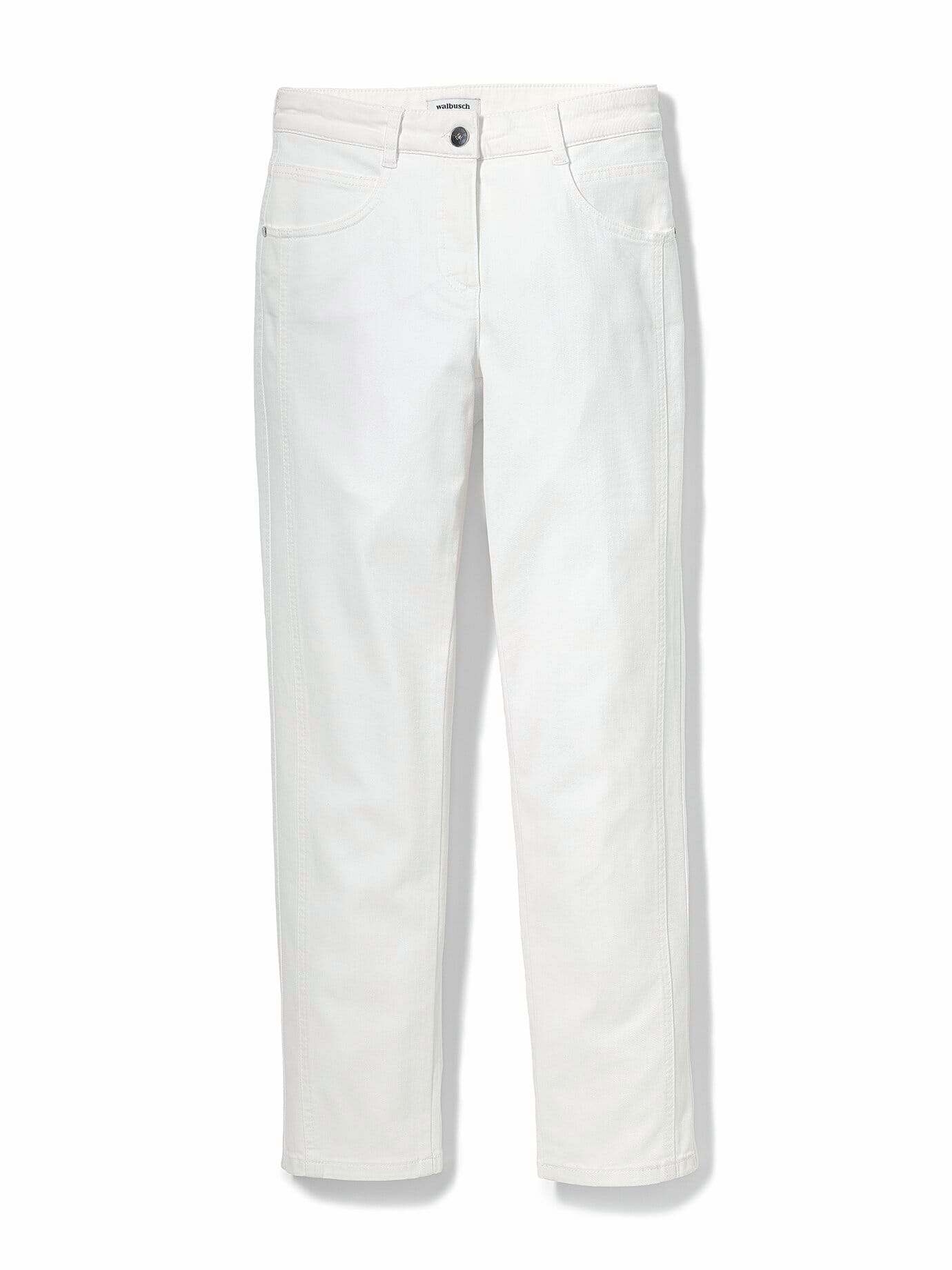 Walbusch 7/8-Baumwollhose Figurwunder FF, Feminine Fit#normale Größen#Kurzgrößen, Farbe Weiß, 20, mit Bauchweg-Funktion vorverlegte Seitennaht Damen 2