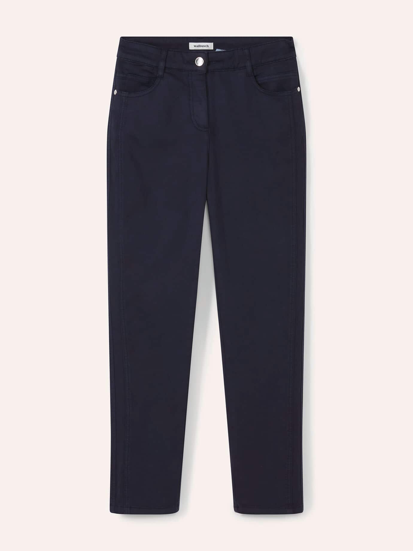 Walbusch Figurwunder Cotton Trousers Blue 42 10