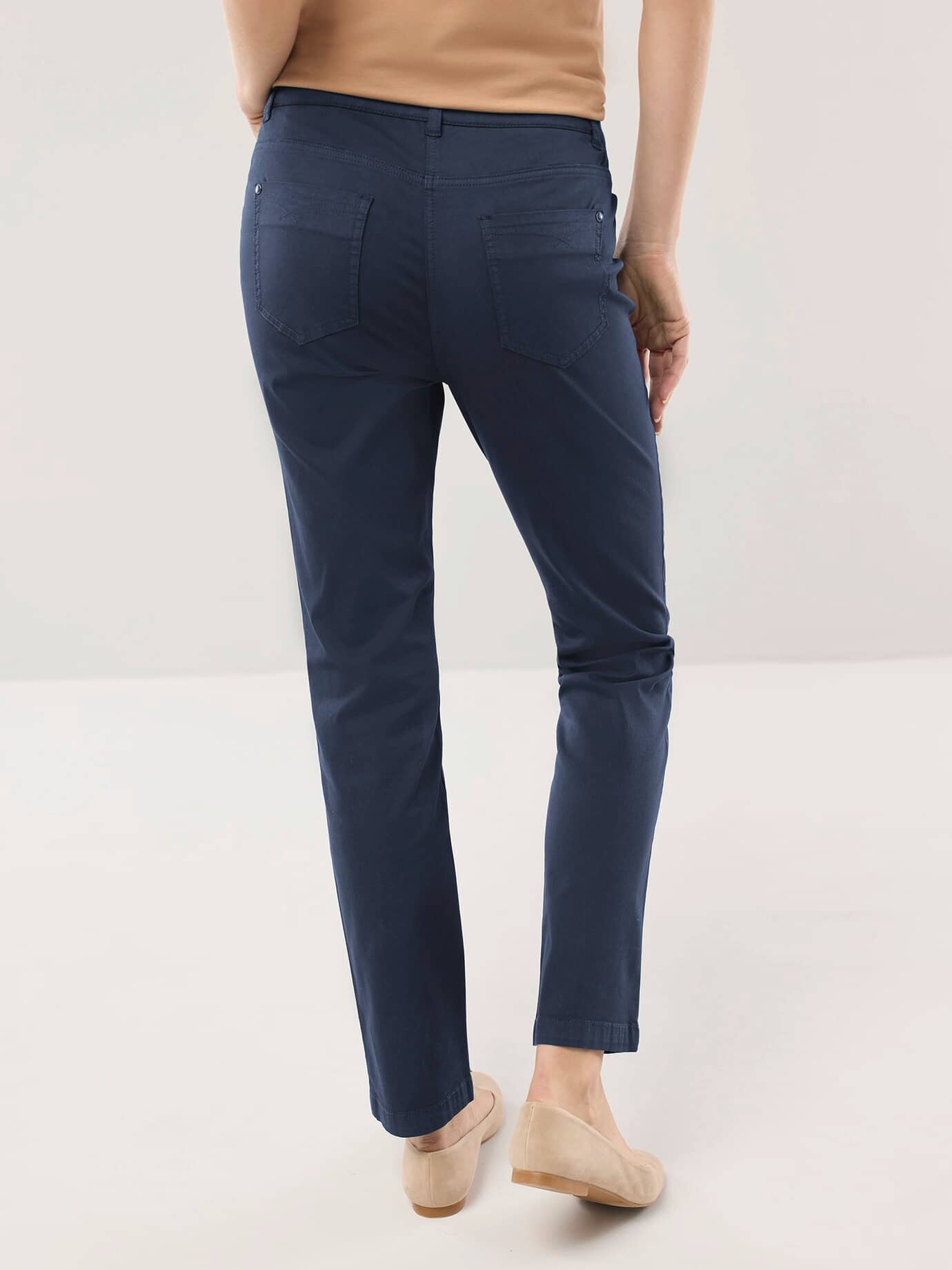 Walbusch Baumwollhose Supersoft, noch offen: Filter Passform#noch offen: Größenlauf, Farbe Blau, 36, Powerstretch-Qualität softes Material Damen 7