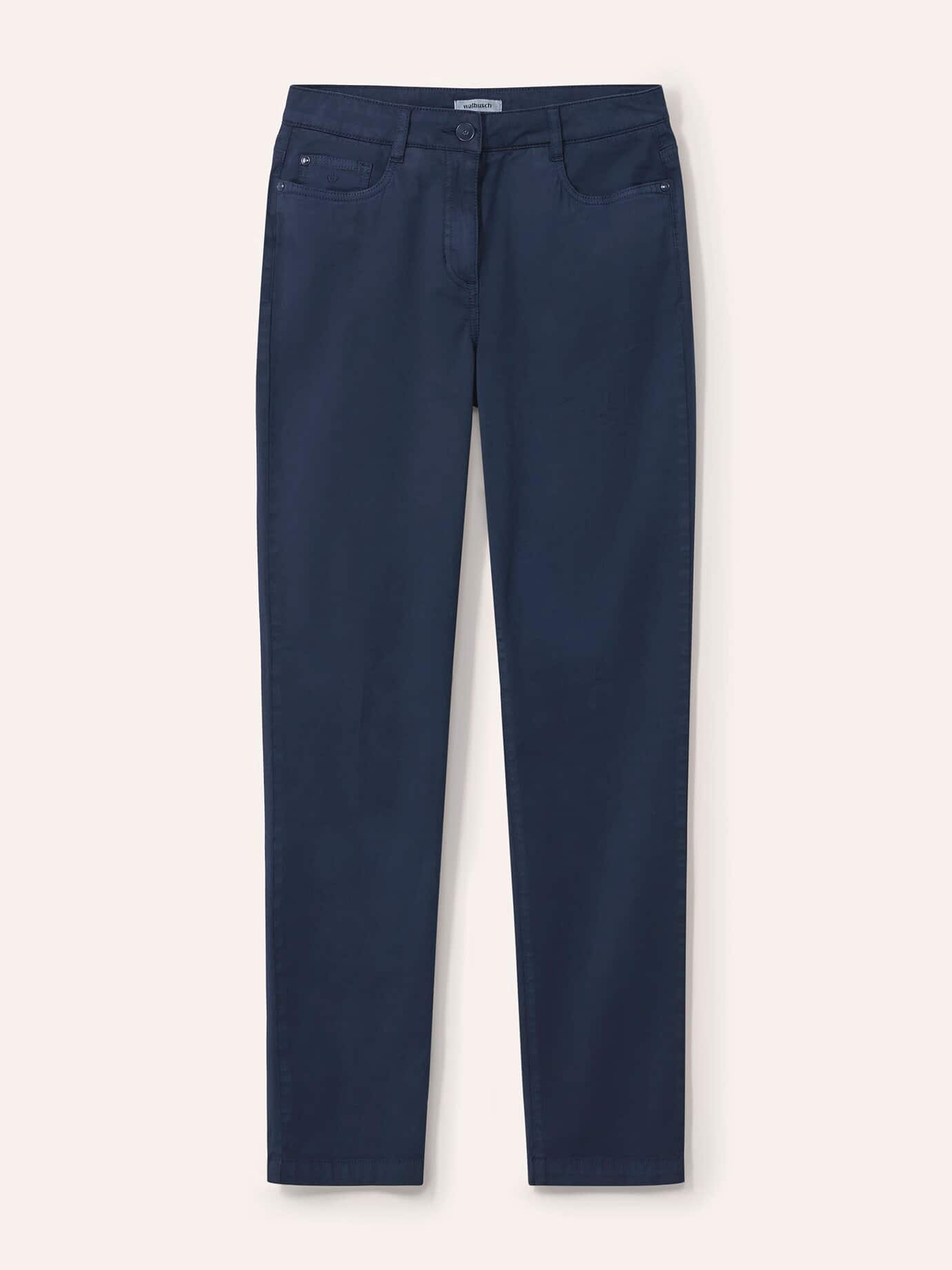 Walbusch Baumwollhose Supersoft, noch offen: Filter Passform#noch offen: Größenlauf, Farbe Blau, 36, Powerstretch-Qualität softes Material Damen 6