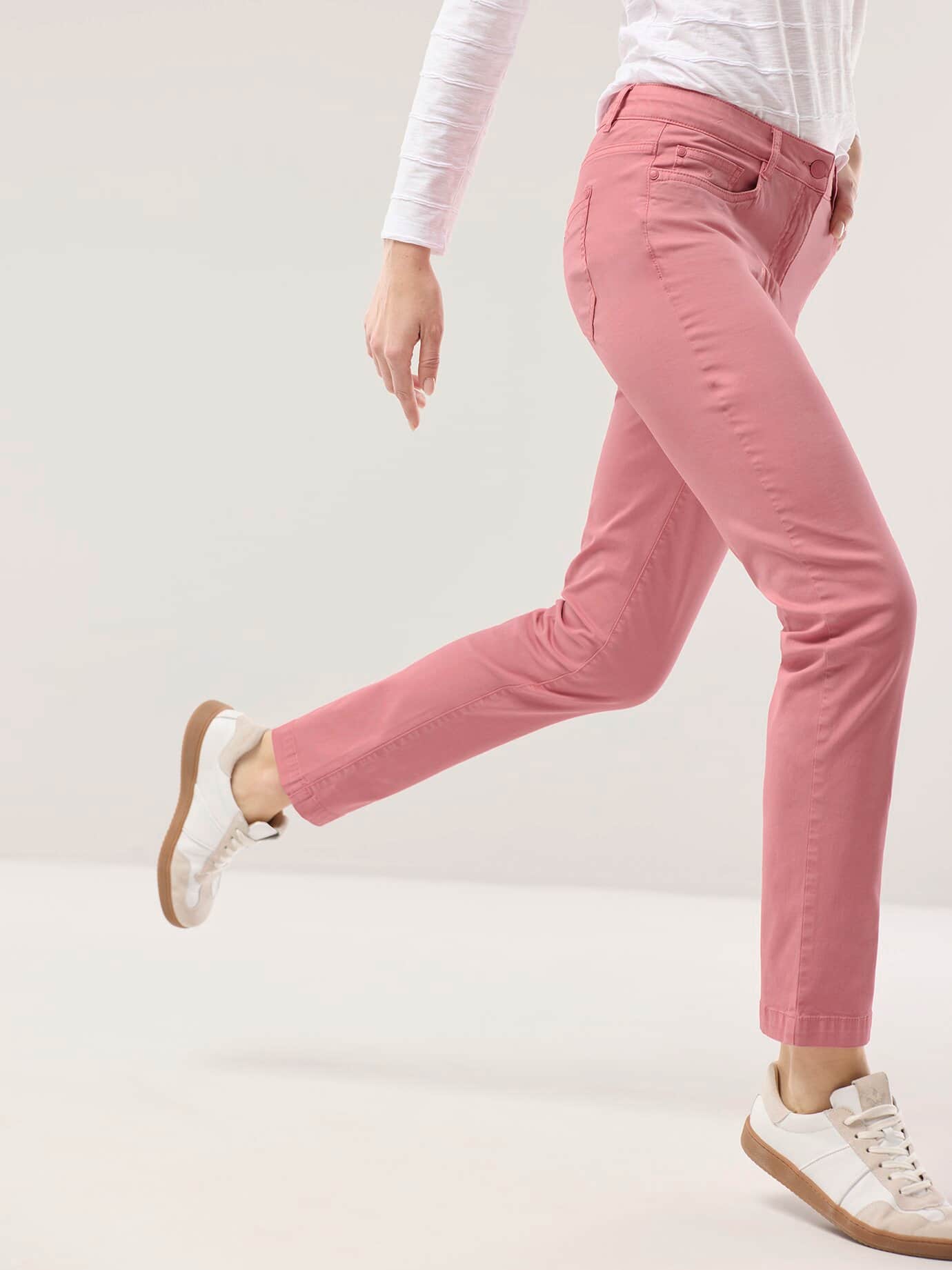 Walbusch Baumwollhose Supersoft, noch offen: Filter Passform#noch offen: Größenlauf, Farbe Rosa, 22, Powerstretch-Qualität softes Material Damen