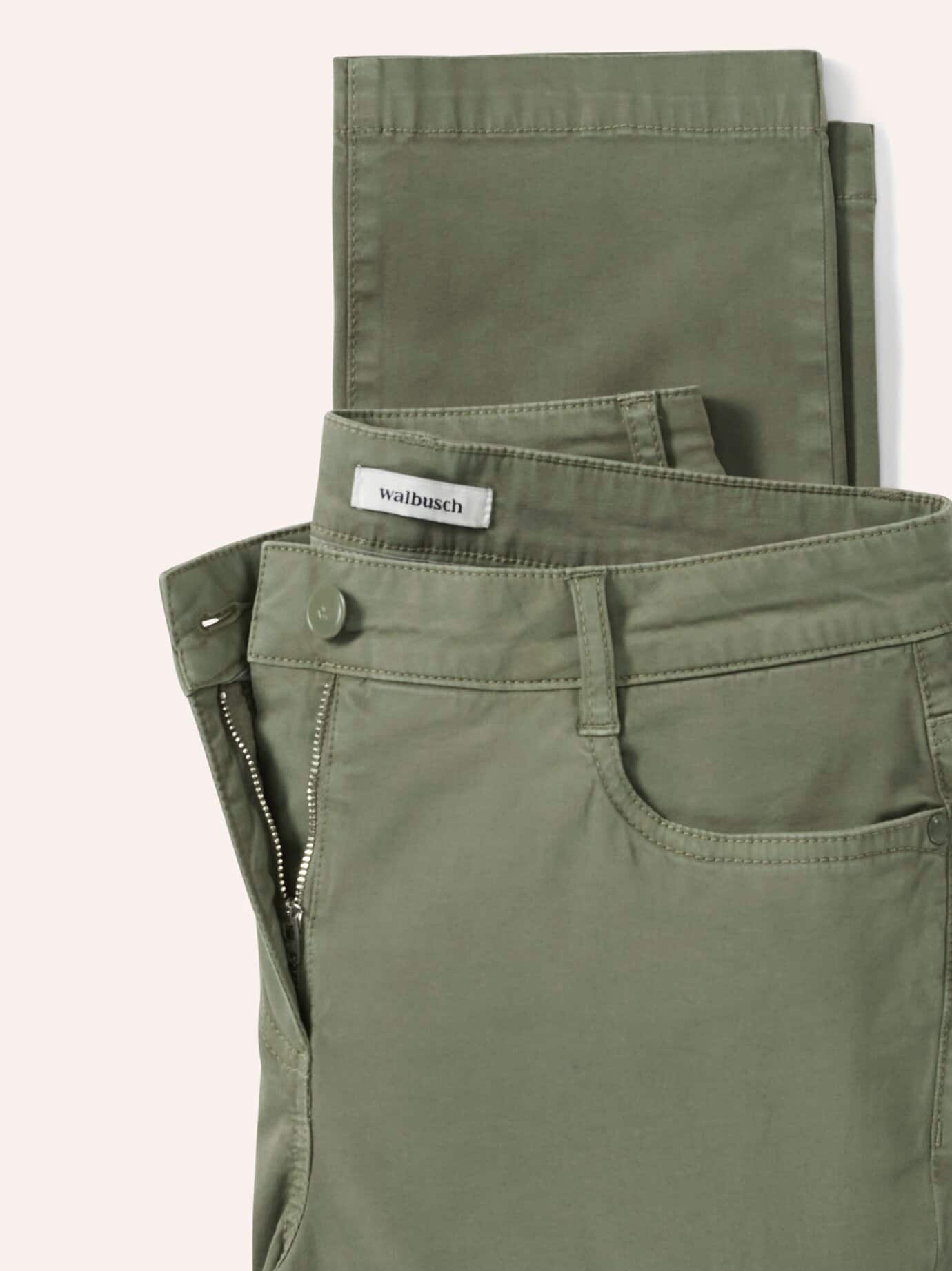 Walbusch Baumwollhose Supersoft, noch offen: Filter Passform#noch offen: Größenlauf, Farbe Grün, 50, Powerstretch-Qualität softes Material Damen 4