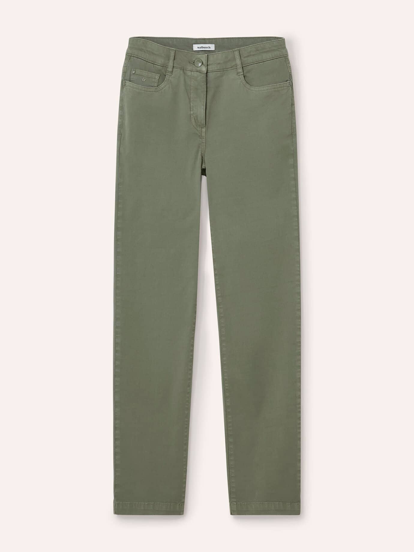 Walbusch Baumwollhose Supersoft, noch offen: Filter Passform#noch offen: Größenlauf, Farbe Grün, 50, Powerstretch-Qualität softes Material Damen 2