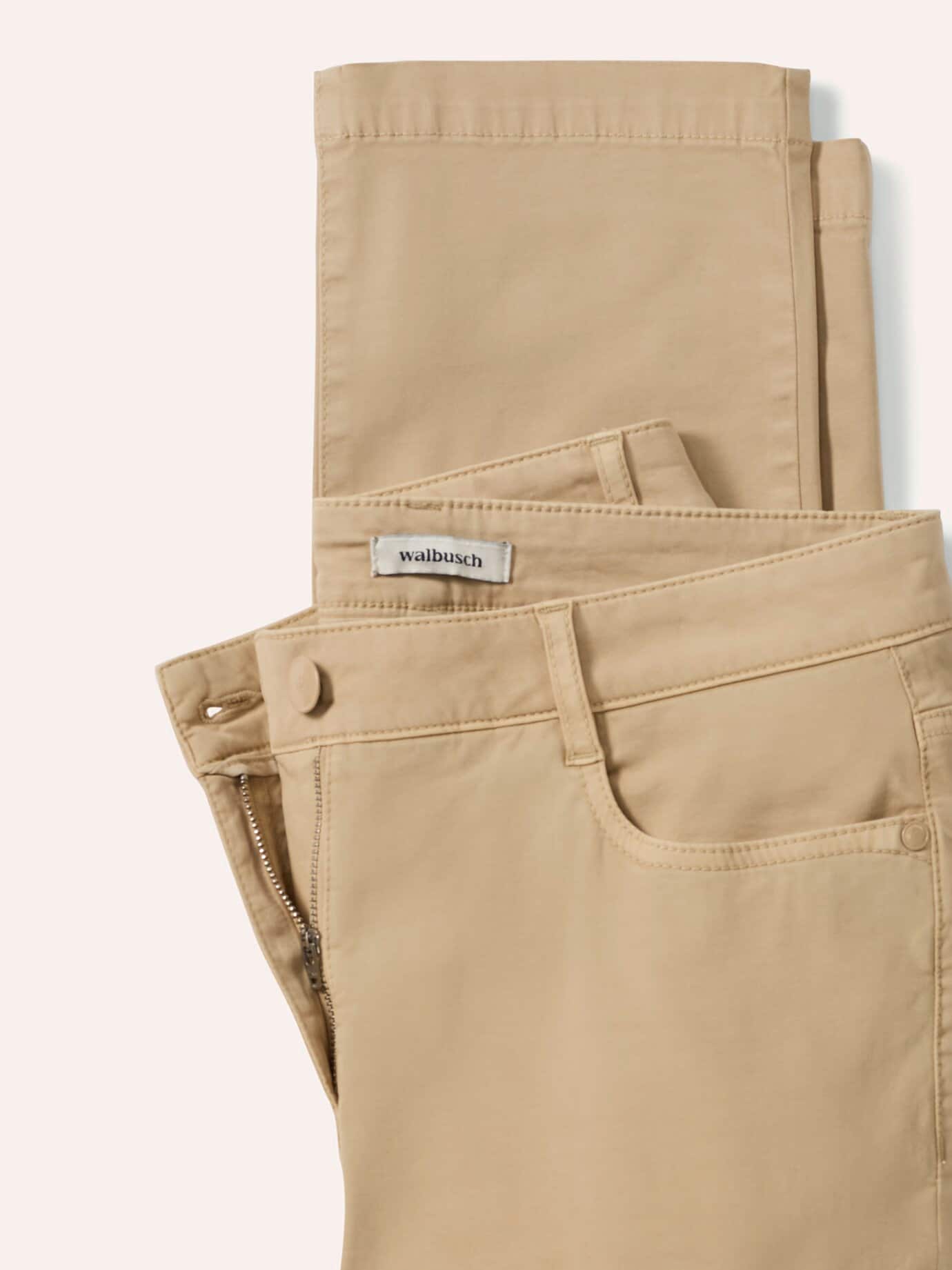 Walbusch Baumwollhose Supersoft, noch offen: Filter Passform#noch offen: Größenlauf, Farbe Beige, 22, Powerstretch-Qualität softes Material Damen 4