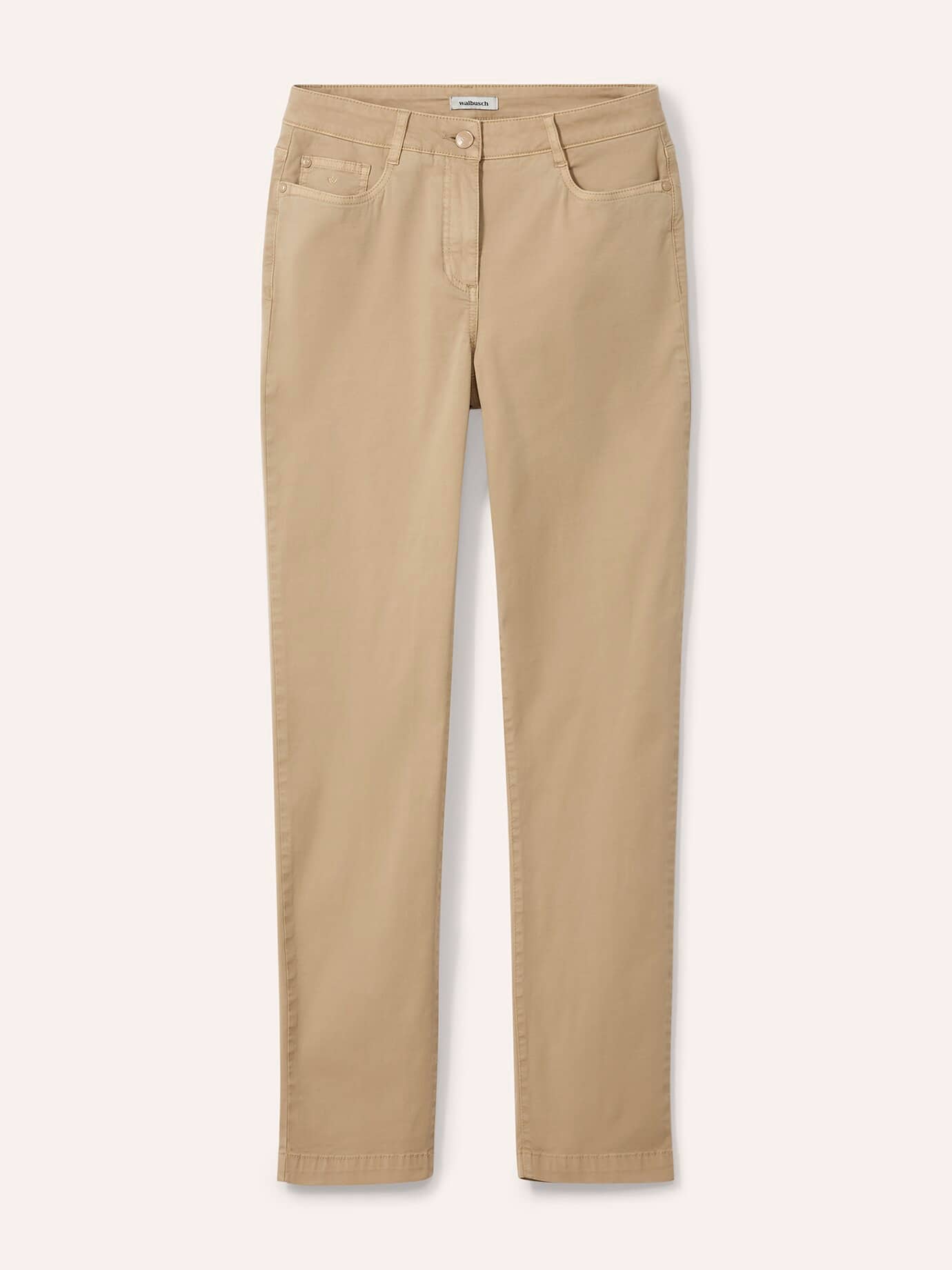 Walbusch Baumwollhose Supersoft, noch offen: Filter Passform#noch offen: Größenlauf, Farbe Beige, 22, Powerstretch-Qualität softes Material Damen 2