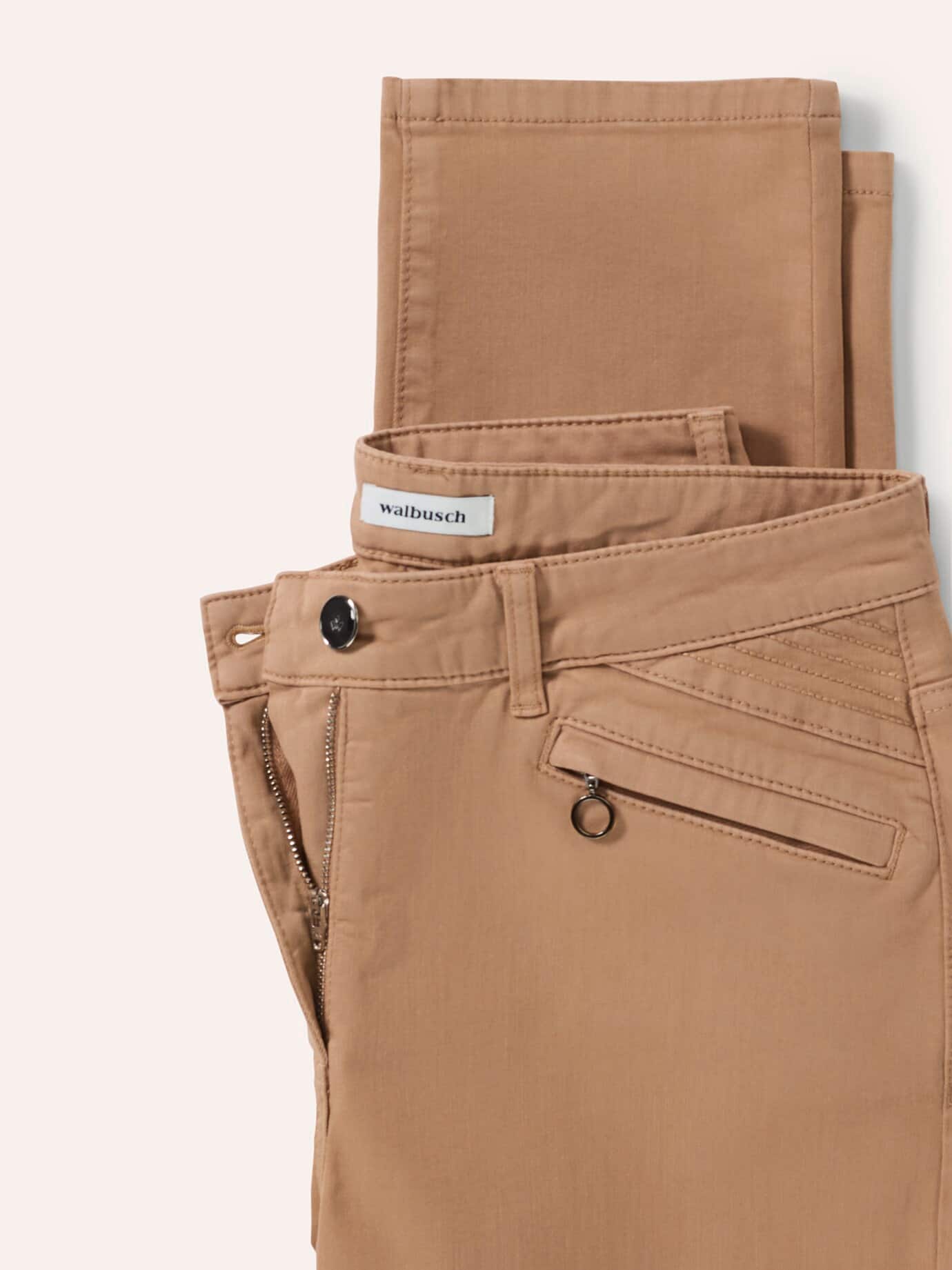 Walbusch Powerstretch-Baumwollhose, noch offen: Filter Passform#noch offen: Größenlauf, Farbe Beige, 50, elastisch dank T400 Faser weicher Griff Damen 4