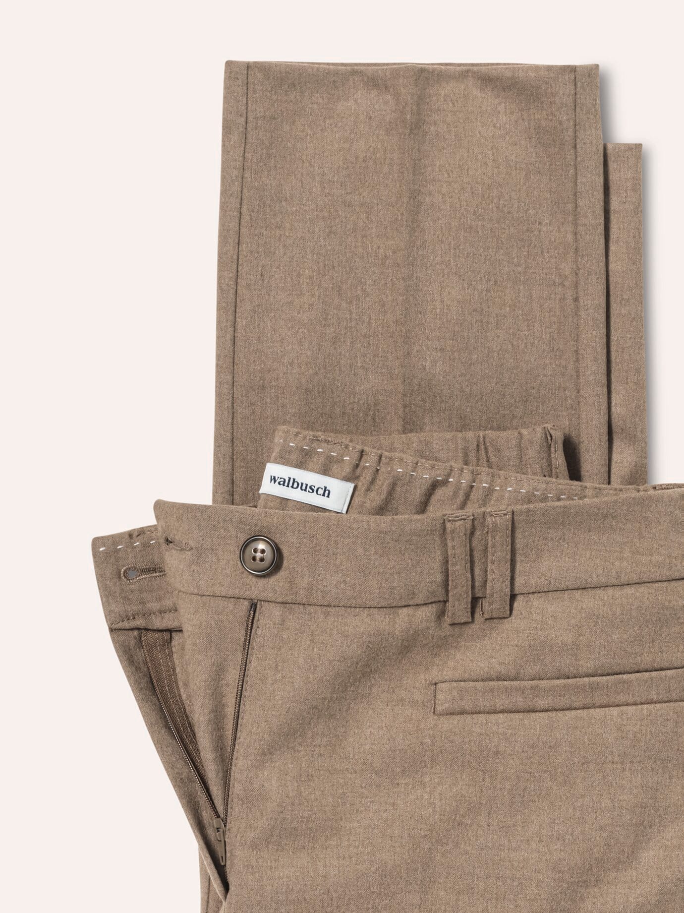 Walbusch Flanellhose Cosy, Regular Fit#normale Größen#Kurzgrößen#Langgrößen, Farbe Beige, 50, besonders weich wärmend Damen 4