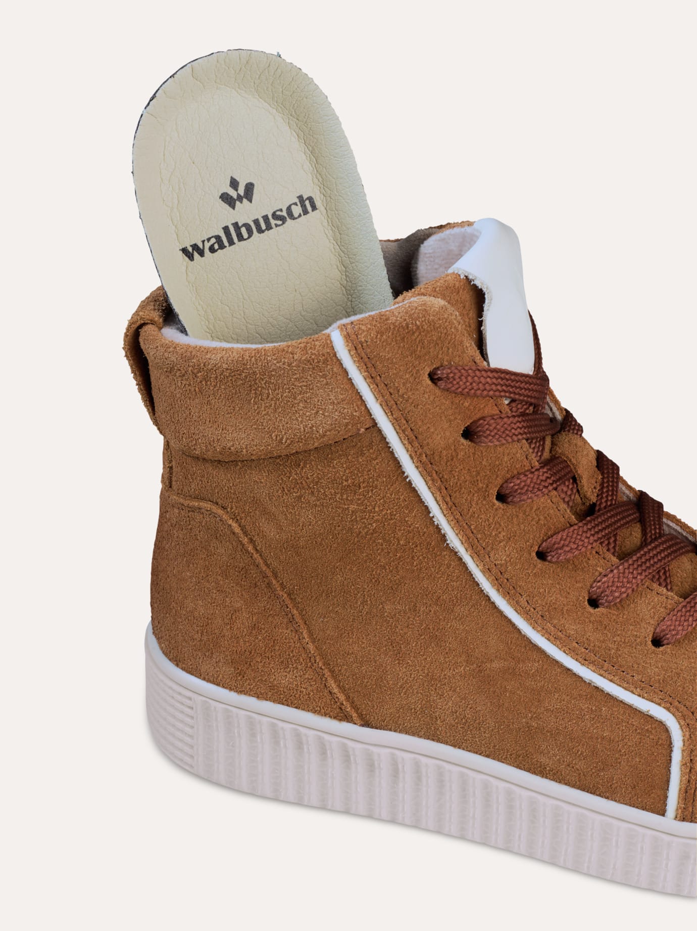 Walbusch Thermolite Hightop Sneaker, , Farbe Braun, 37, warmes Thermolite-Futter seitlicher Reißverschluss Damen 3