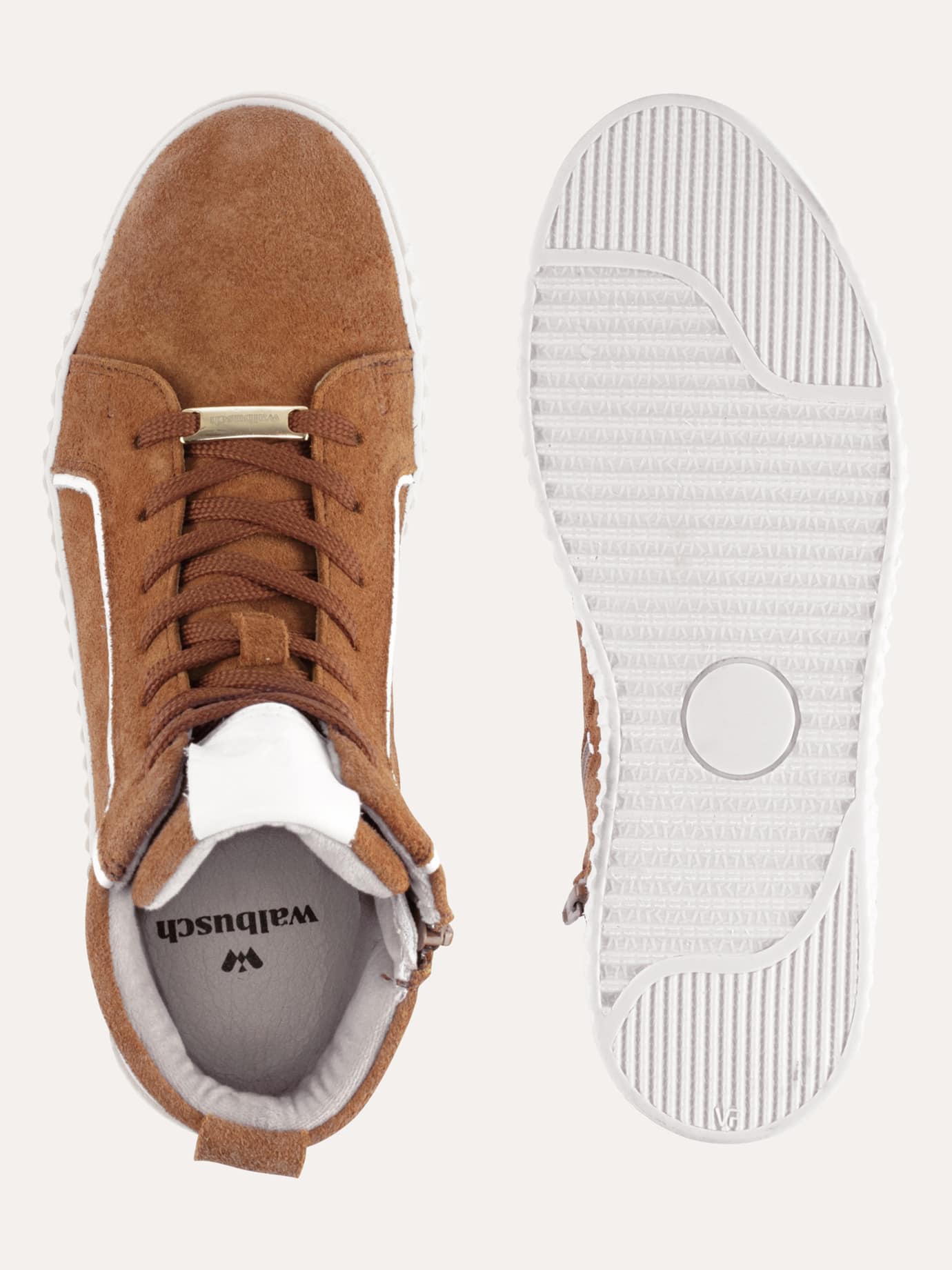 Walbusch Thermolite Hightop Sneaker, , Farbe Braun, 37, warmes Thermolite-Futter seitlicher Reißverschluss Damen 2