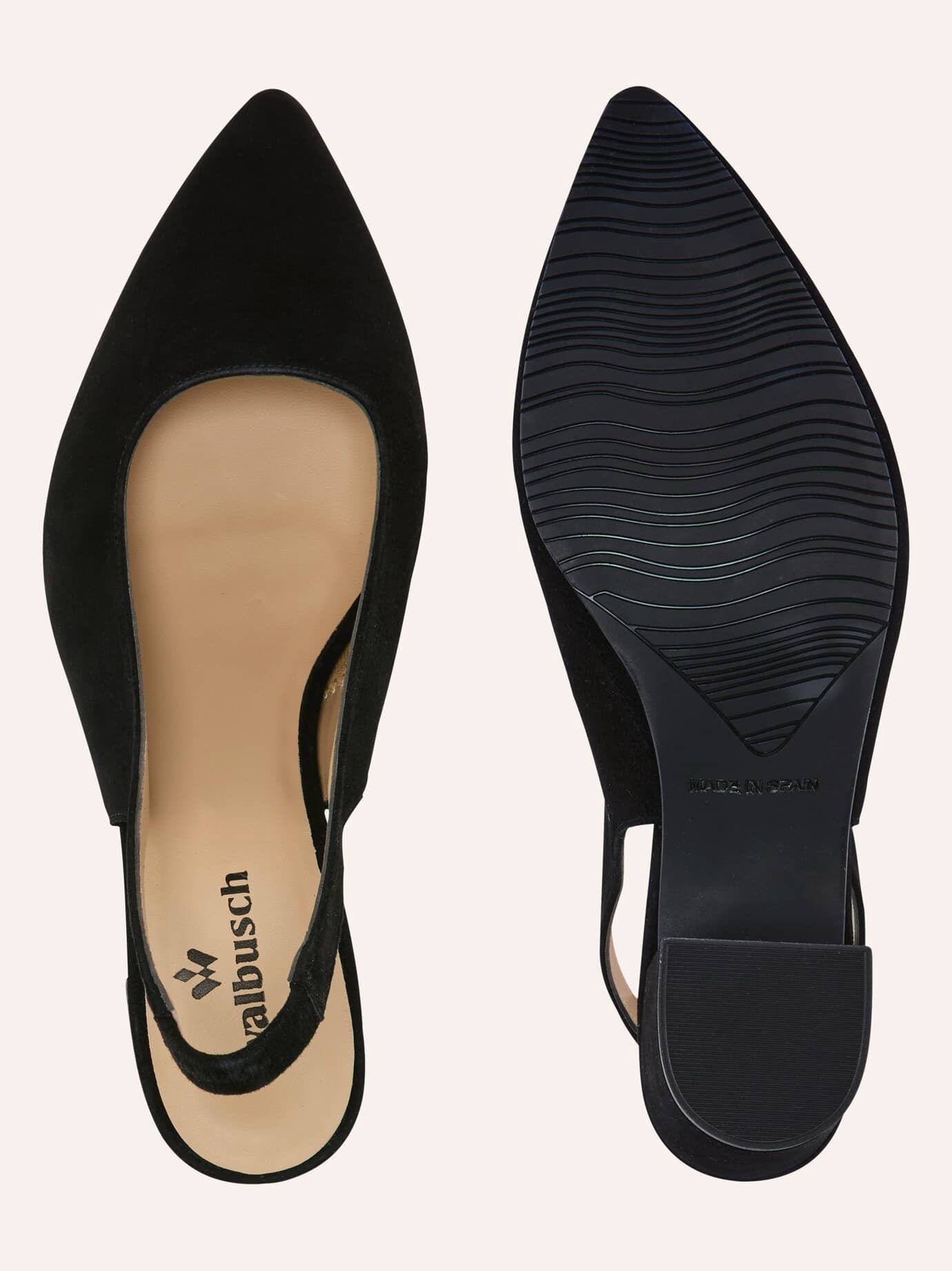 Walbusch Soft Sling Pumps Black 41 2