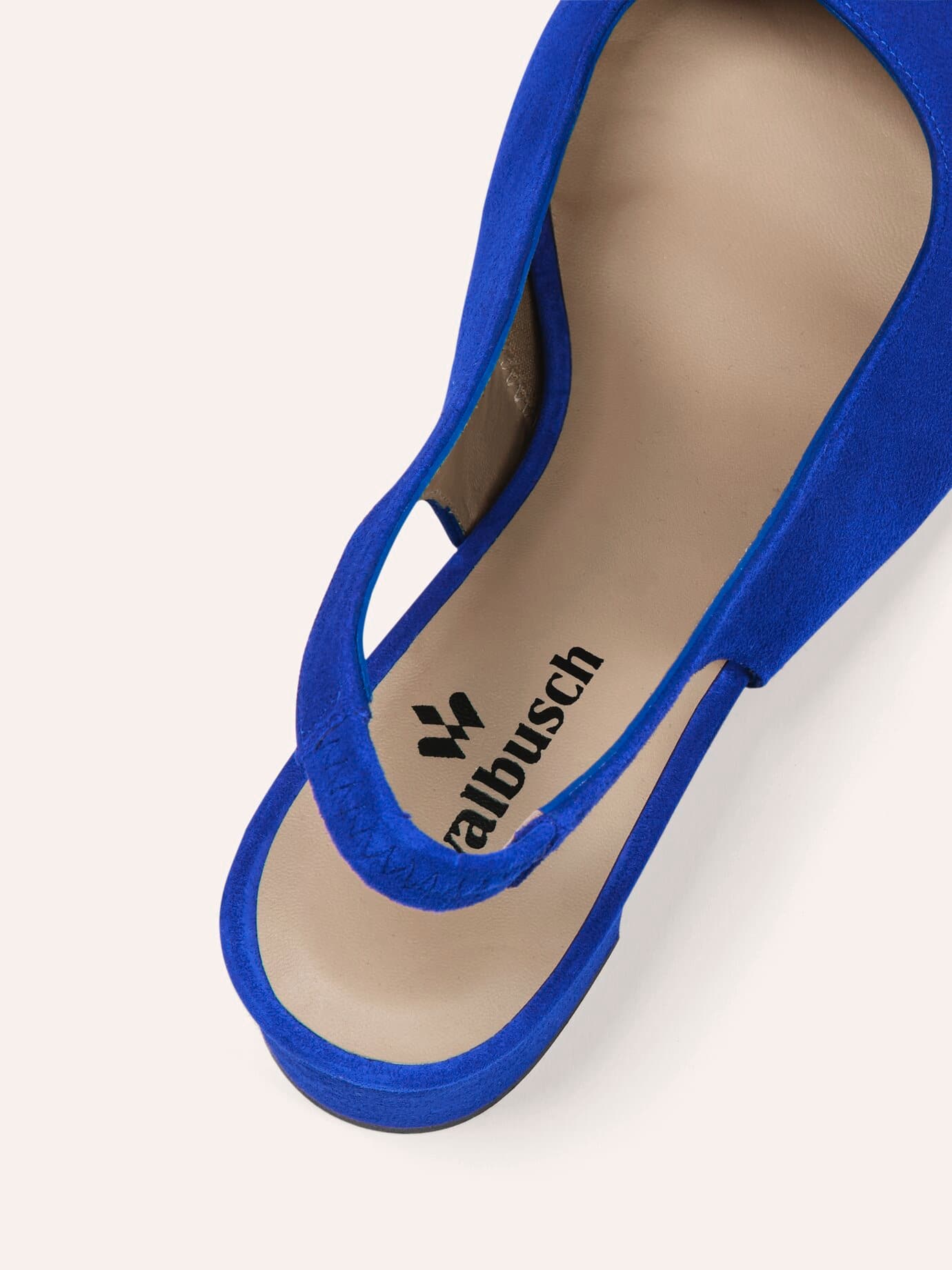 Walbusch Soft Sling Pumps Blau 38 3