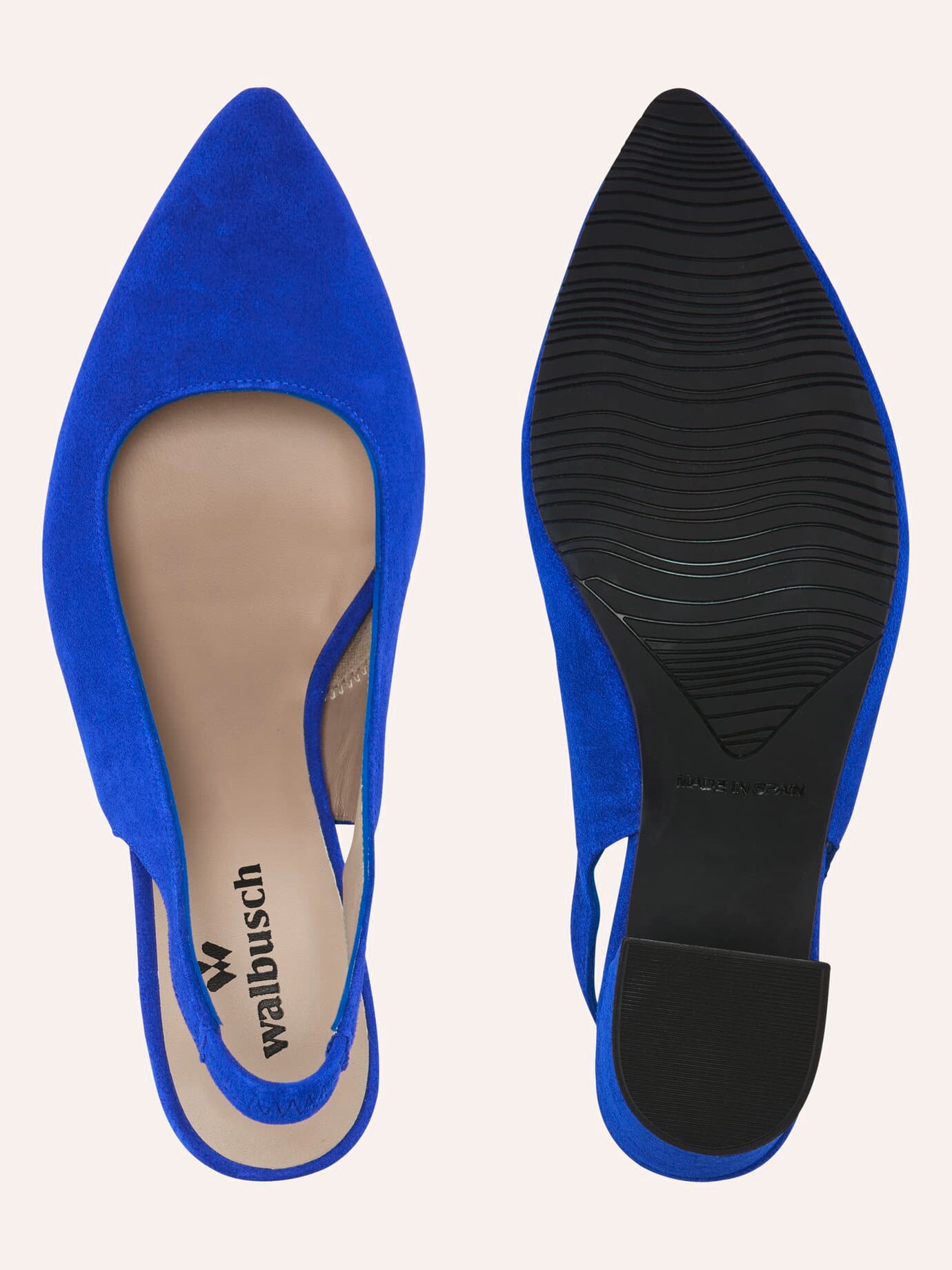 Walbusch Soft Sling Pumps Blau 38 2